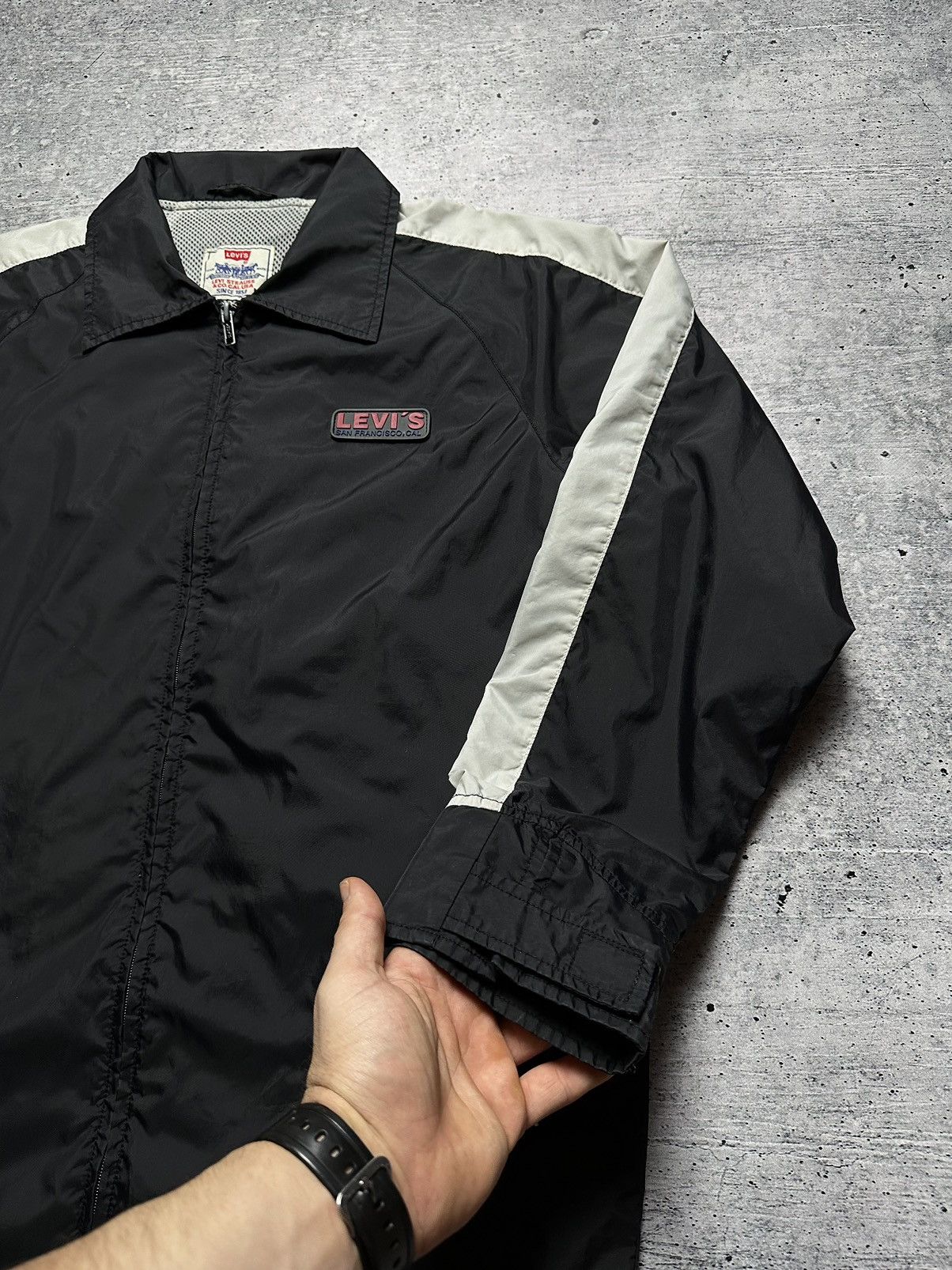 Levi's Vintage 90s Levi’s 501 Truck Biker Road Nylon Coach Jacket Size US L / EU 52-54 / 3 - 4 Thumbnail