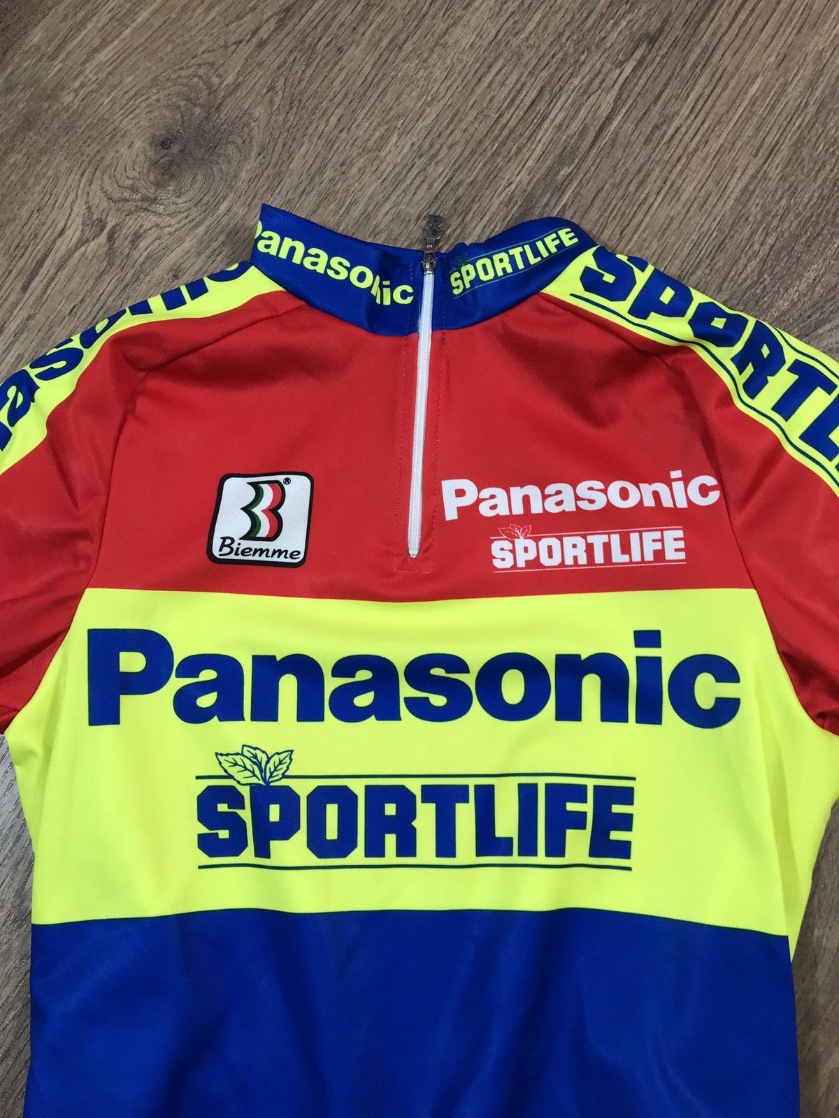 Vintage Vintage Cycling Shirt Panasonic 1990/1992 Size US M / EU 48-50 / 2 - 2 Thumbnail