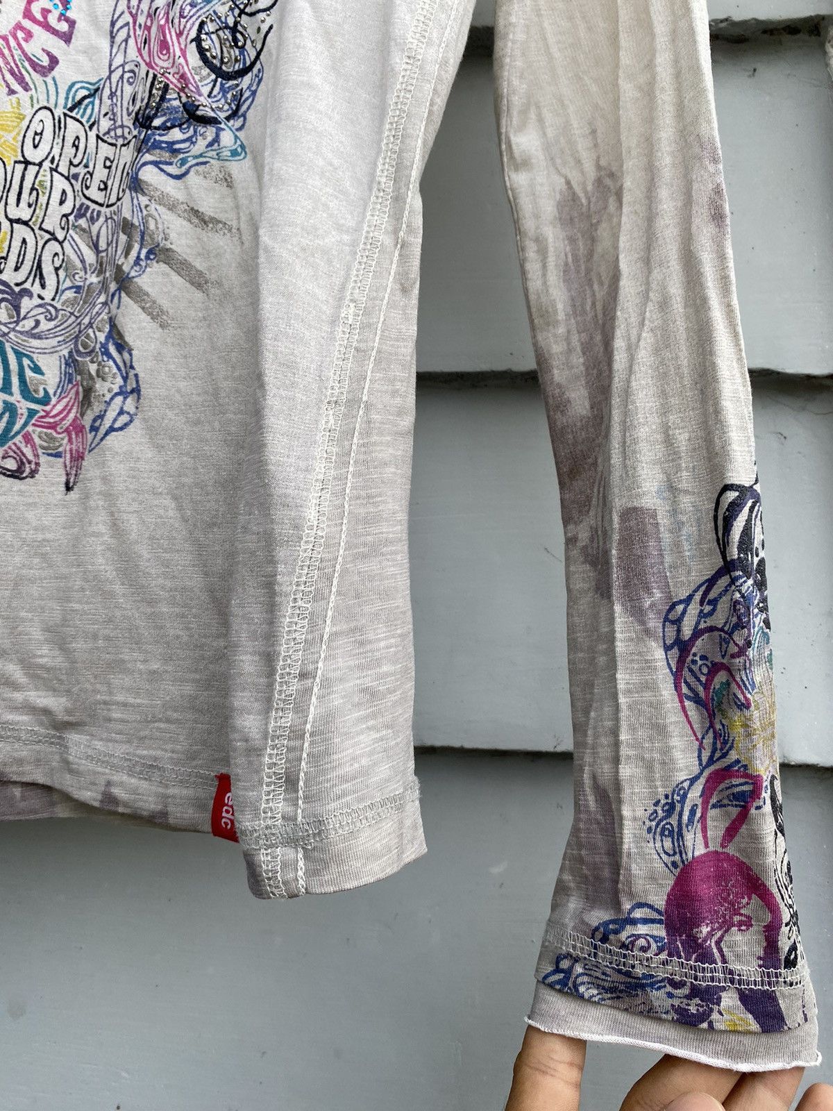 Esprit Esprit Psychedelic Graphic with Crazy Details & Crazy Design Size L / US 10 / IT 46 - 7 Thumbnail
