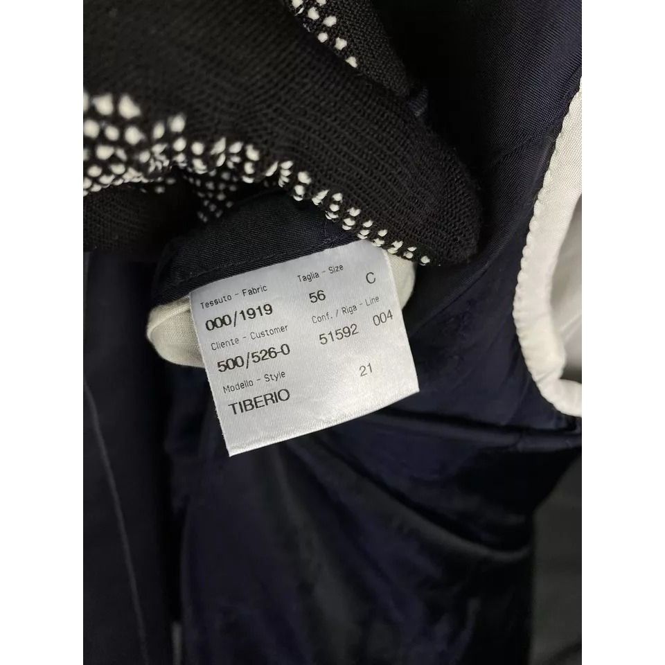 Brioni Brioni Men's Blue Wool Double Breasted Blazer Jacket Size 56 Size 54R - 11 Thumbnail
