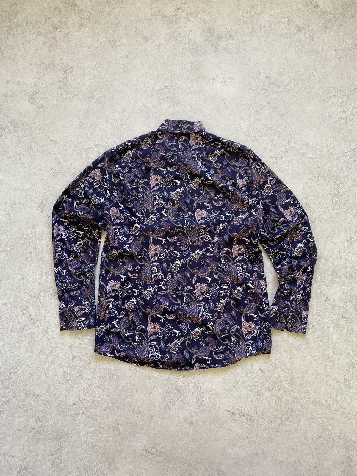 Eton Eton Mens Paisley Multicolor Button Up Shirt Size M Size US M / EU 48-50 / 2 - 8 Thumbnail