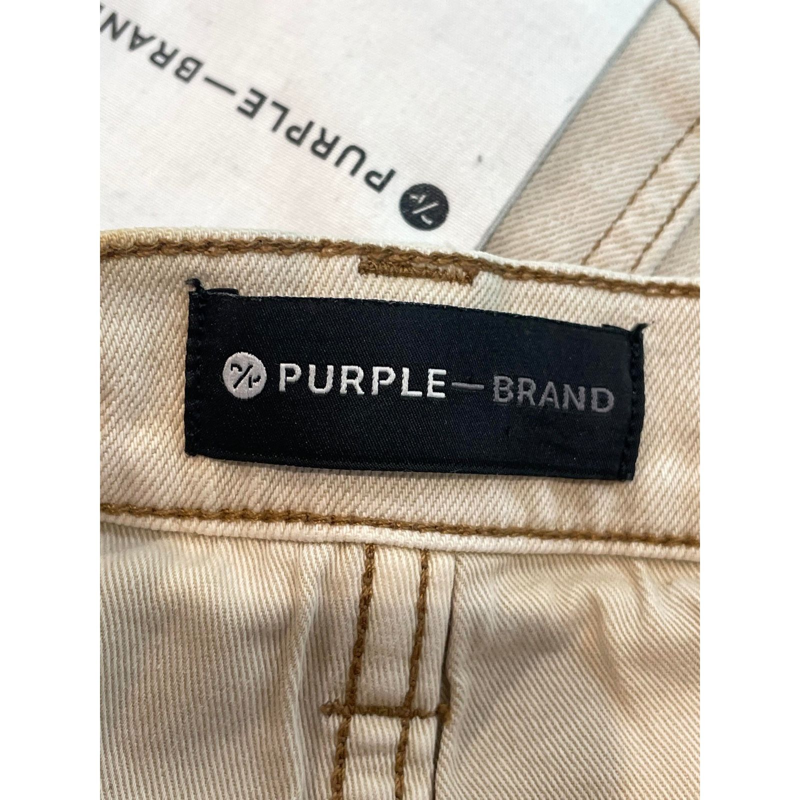 Purple Brand Purple Brand Paint Splatter Tan Jeans Size US 34 / EU 50 - 12 Thumbnail