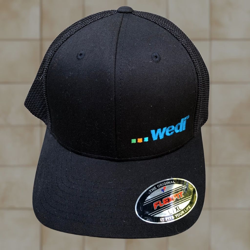 Port Authority PORT AUTHORITY WEDI Shower Systems Trucker Hat Men's L/XL Black Fitted Cap Size ONE SIZE - 1 Thumbnail