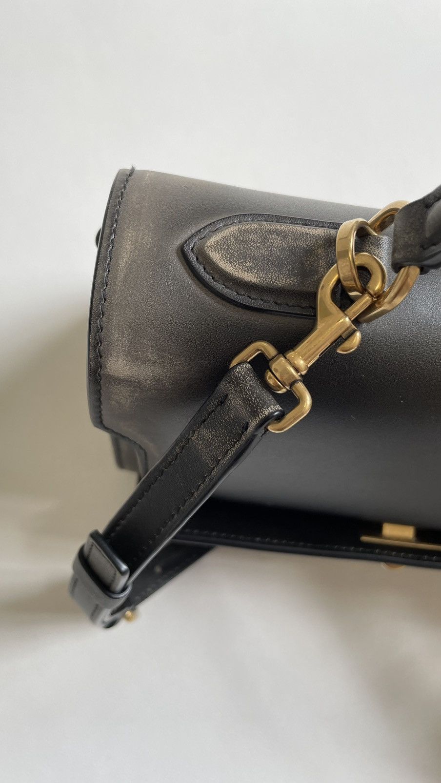 Balenciaga Olive Distressed Leather ‘Money’ Hand Bag Size ONE SIZE - 17 Thumbnail