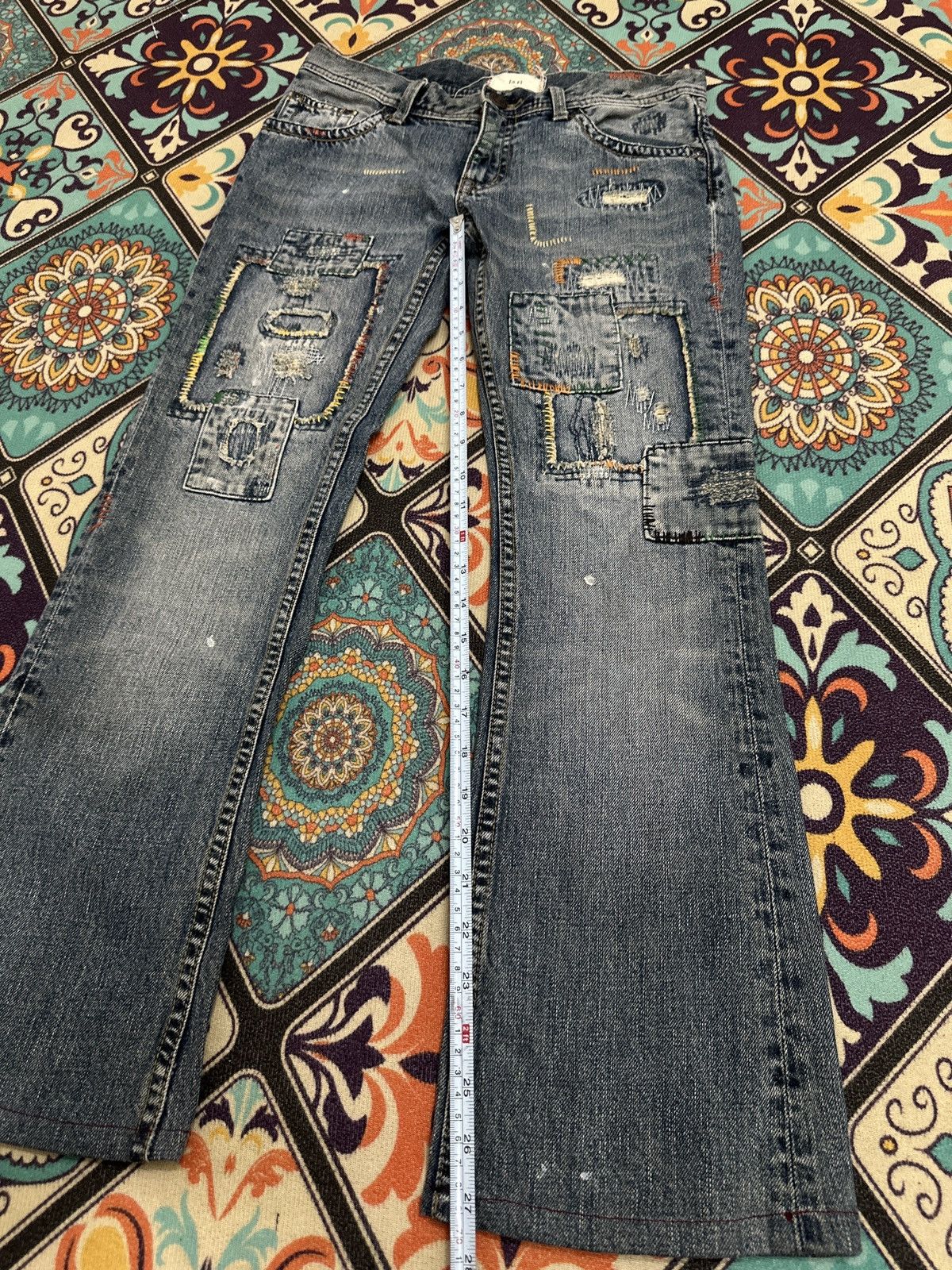 Other Japanese A'r Flare Recontructed Patchwork Flared Denim Size US 29 - 12 Thumbnail