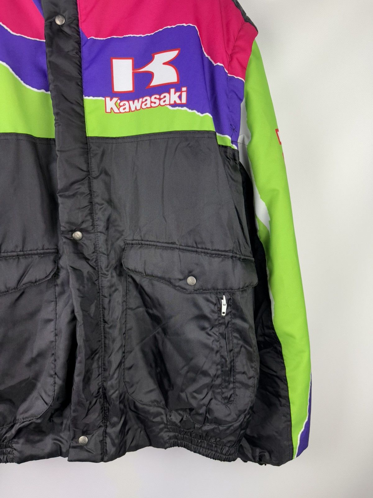 Vintage Kawasaki Vintage Racing Big Logo Transformer Jacket Size US XXL / EU 58 / 5 - 7 Thumbnail