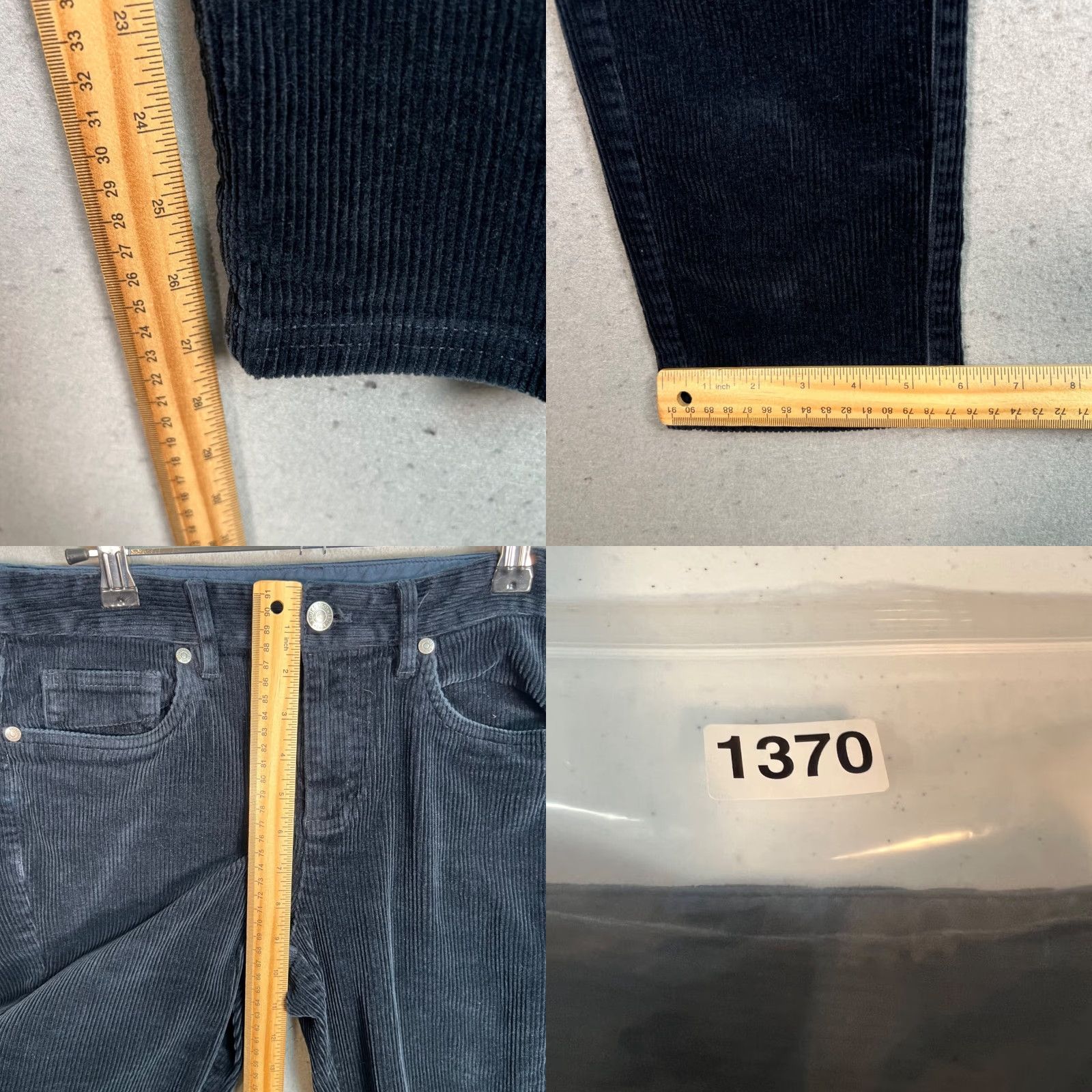 Brooks Brothers Brooks Brothers Womens Pants Blue Corduroy Flat Front Tapered Leg Inseam 28 in Size 4 Casual Business Womens Size 27" / US 4 / IT 40 - 8 Thumbnail