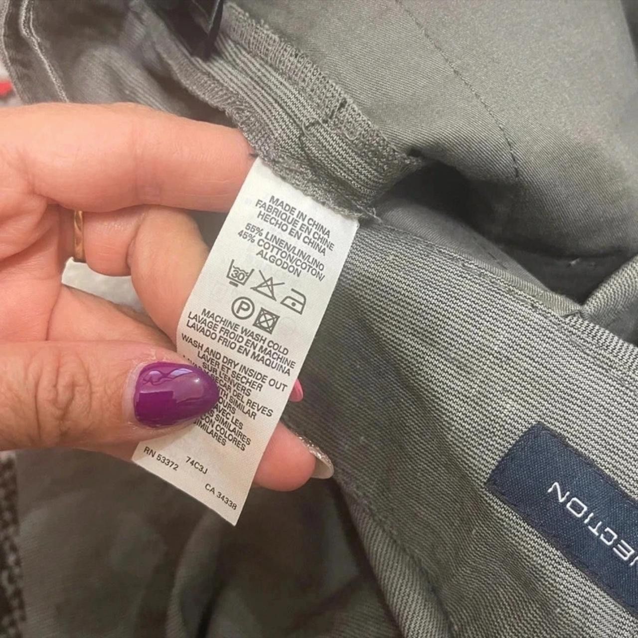 French Connection French Connection Women’s Cropped Pants Mineral Black 8 Size 27" / US 4 / IT 40 - 3 Thumbnail