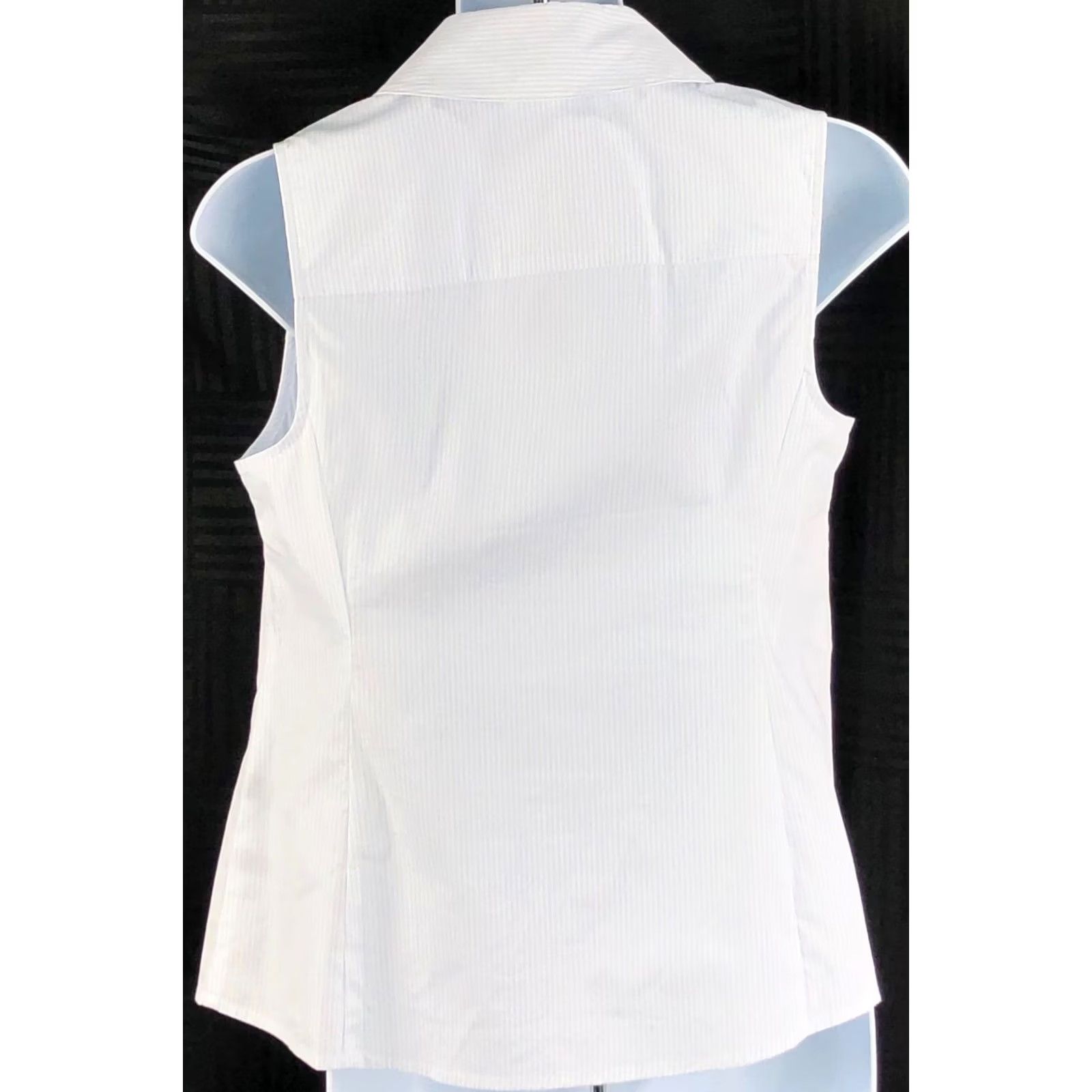 Vintage NWT The Limited blue stripe sleeveless button-up collared top XS PXS Women’s Casual Capsule Modest Size XS / US 0-2 / IT 36-38 - 3 Thumbnail