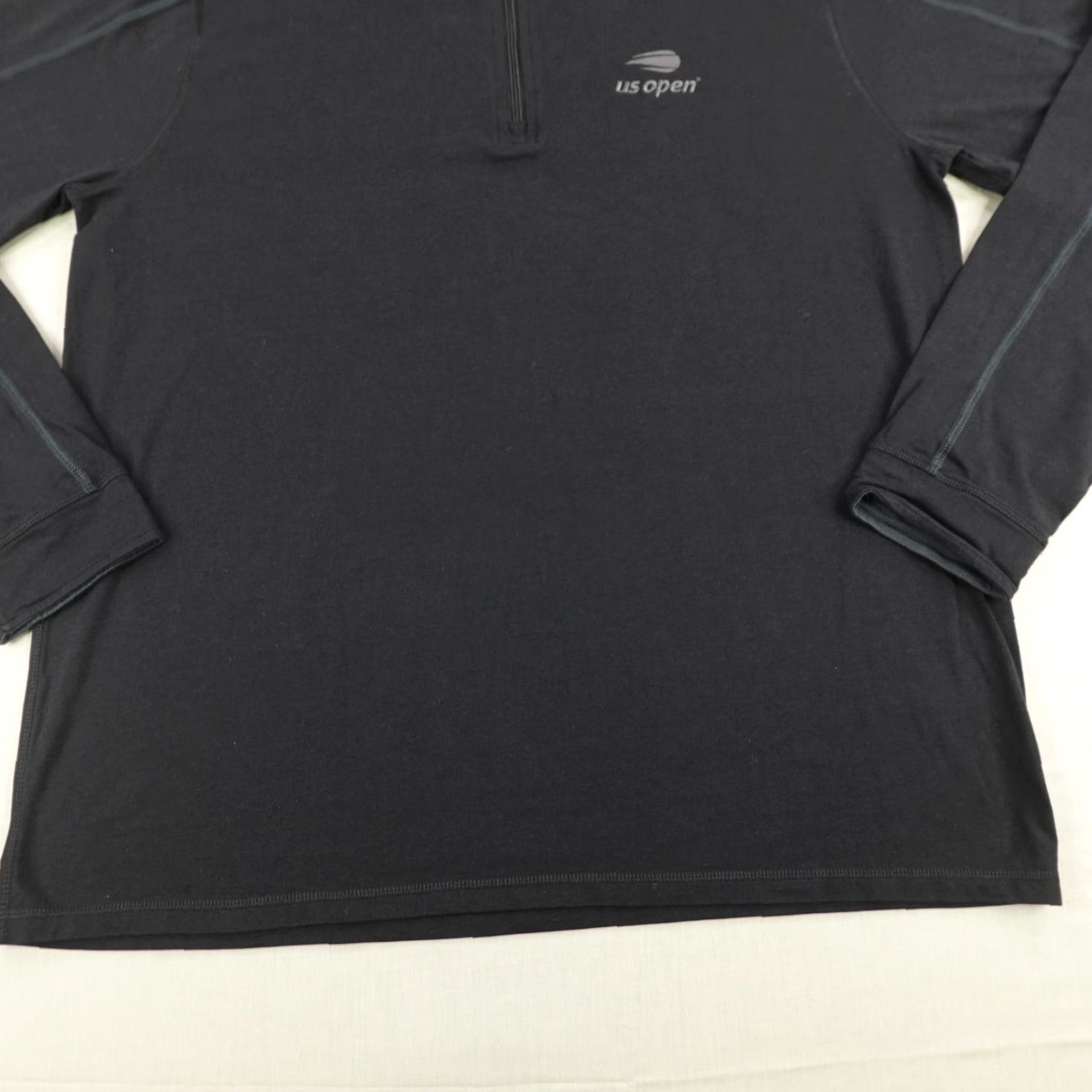 Vintage VINTAGE Tasc Performance Men's Sweater XL Black Organic Cotton Bamboo 1/4 Zip Tennis Performance Activewear Size US XL / EU 56 / 4 - 4 Thumbnail