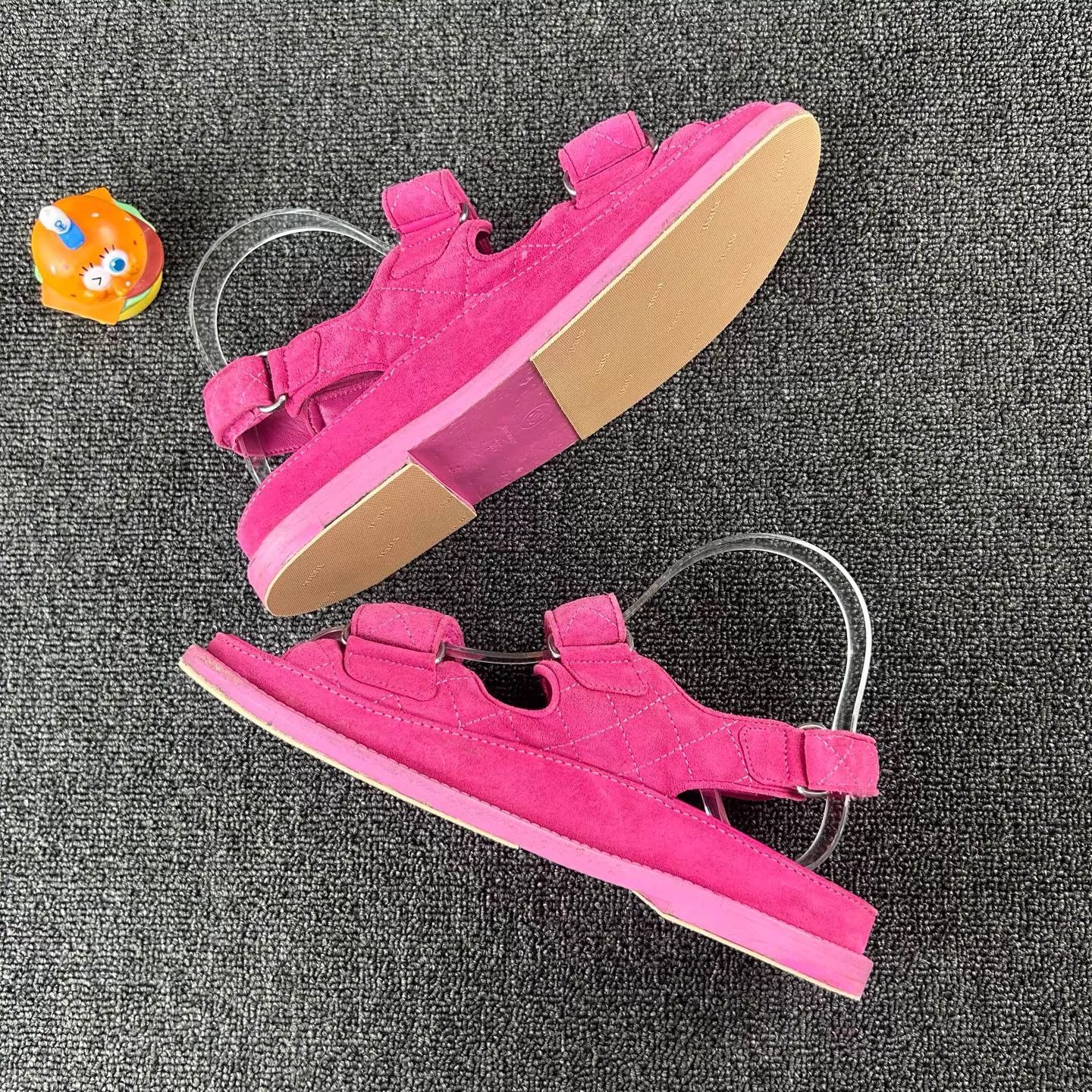 Chanel Chanel Women's Pink CC Logo Sandals Size 38 Size US 7.5 / IT 37.5 - 3 Thumbnail