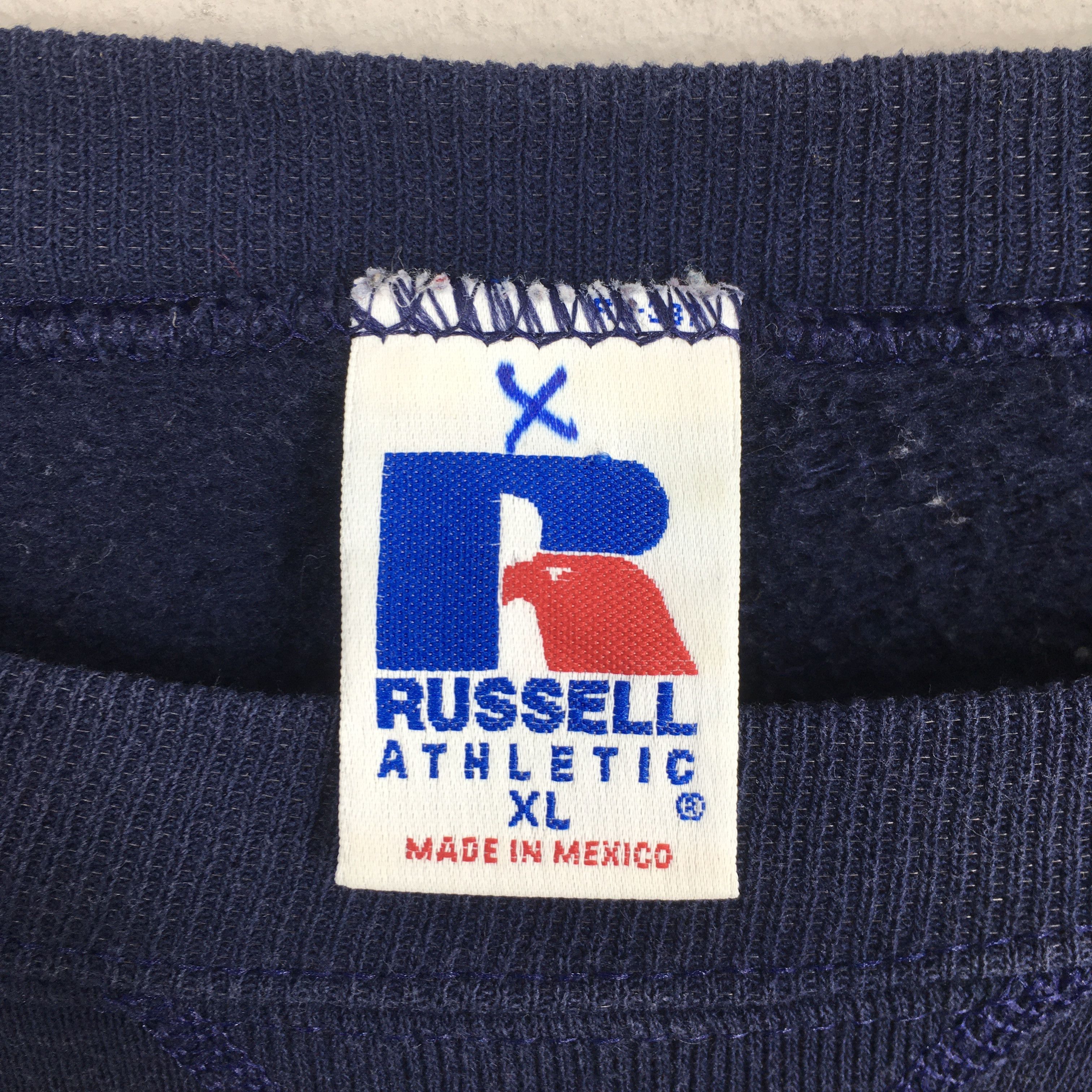 Russell Athletic Vintage 90s Russell Athletic Blue Plain Sweatshirt XLarge Size US XL / EU 56 / 4 - 6 Thumbnail