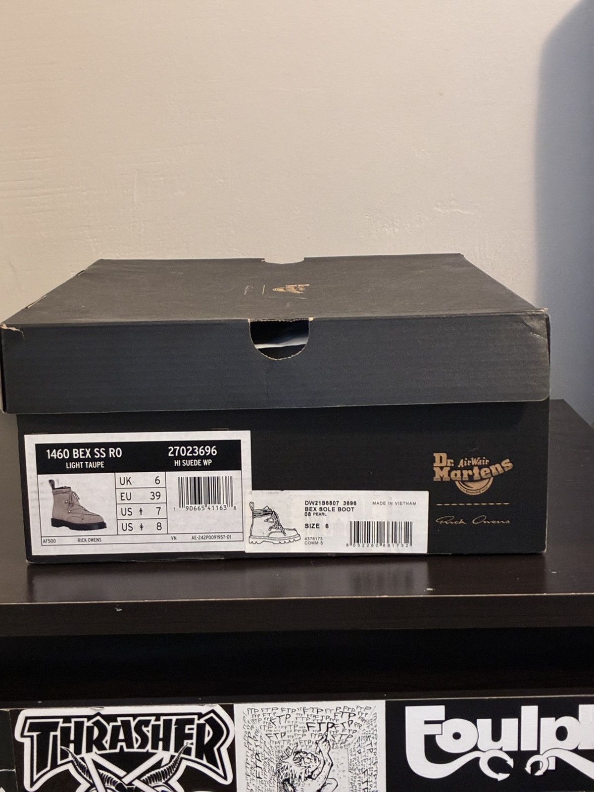 Dr. Martens × Rick Owens Dr. Martens Rick Owens 1460 Bex Suede Lace Up Boot Size US 7 / EU 40 - 6 Thumbnail
