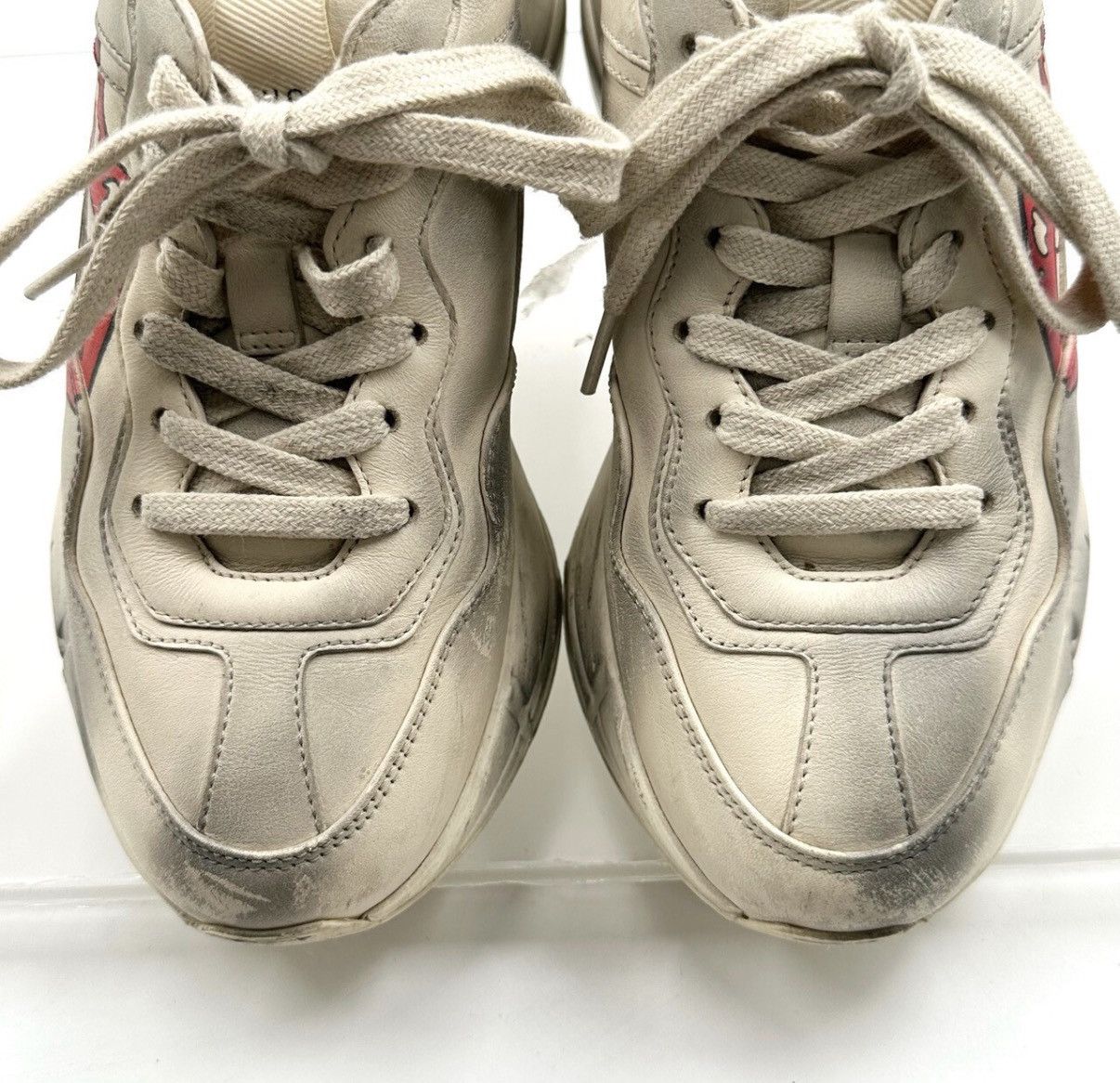 Gucci Gucci/Vintage Lip Print Dad Sneakers K12 Size US 5 / IT 35 - 6 Thumbnail