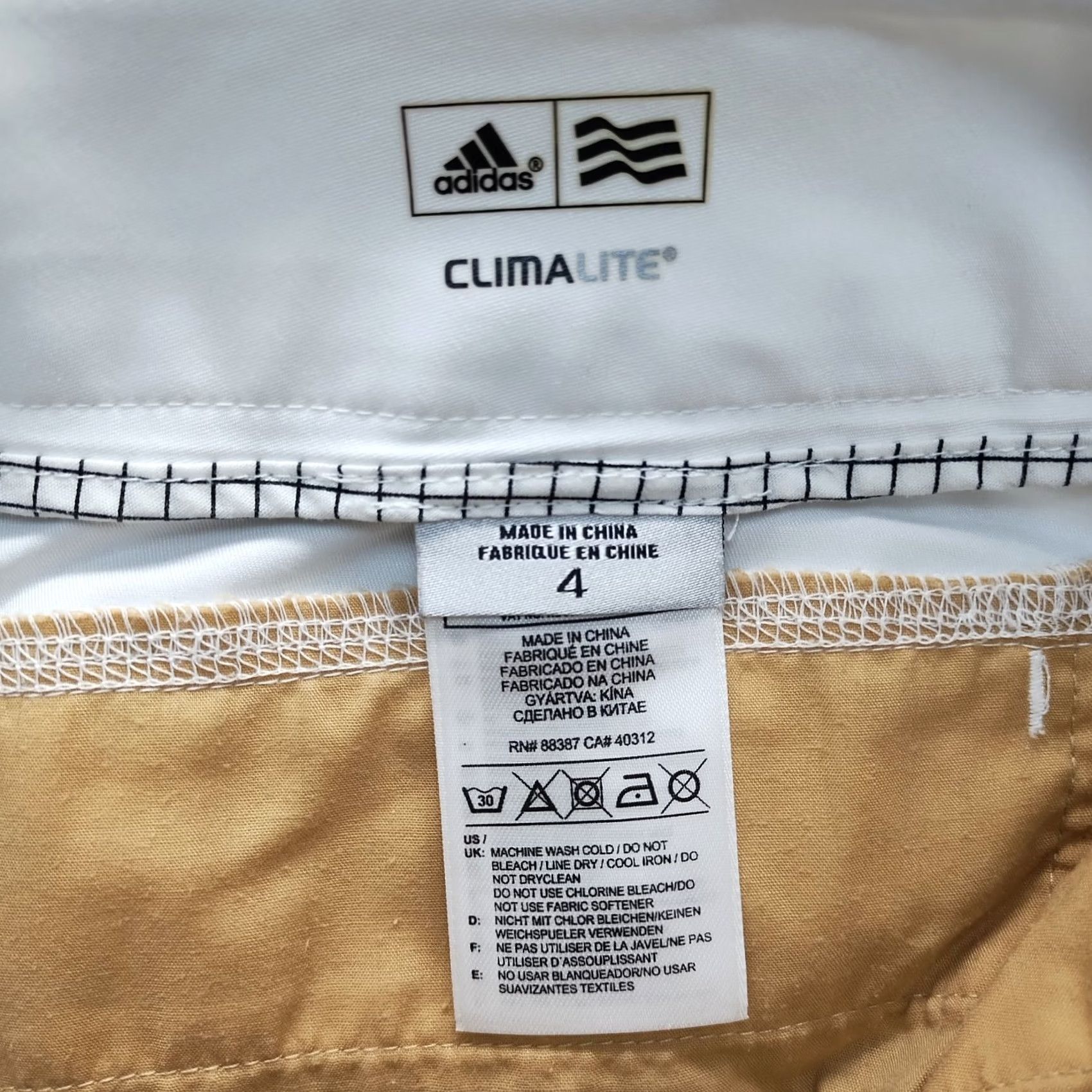 Adidas Adidas Climalite Shorts Womens 4 White Regular Fit High Waist Slash Pocket Size 27" / US 4 / IT 40 - 7 Thumbnail