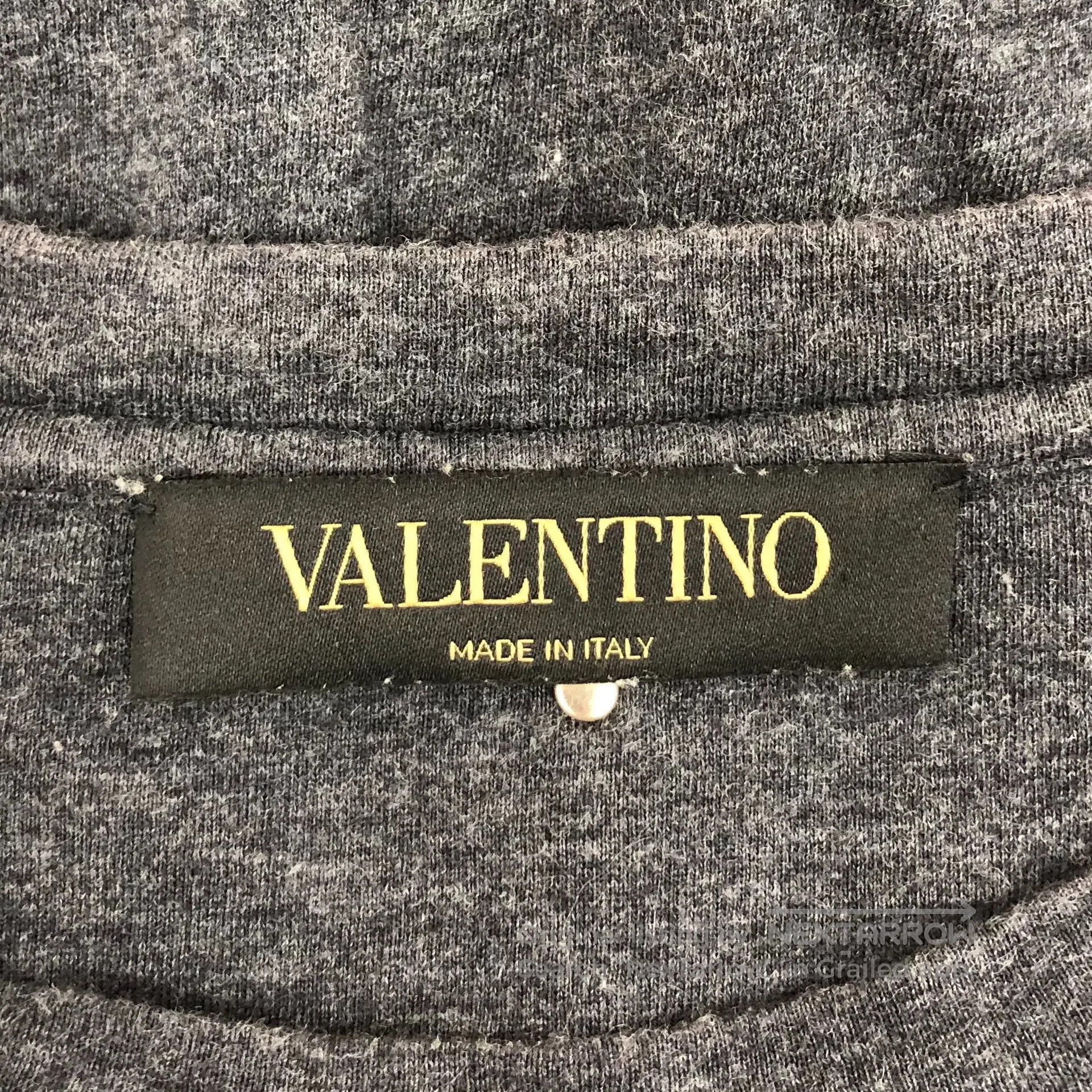 Valentino Valentino Black bow-stitched cotton round-neck short-sleev Size US XS / EU 42 / 0 - 5 Thumbnail