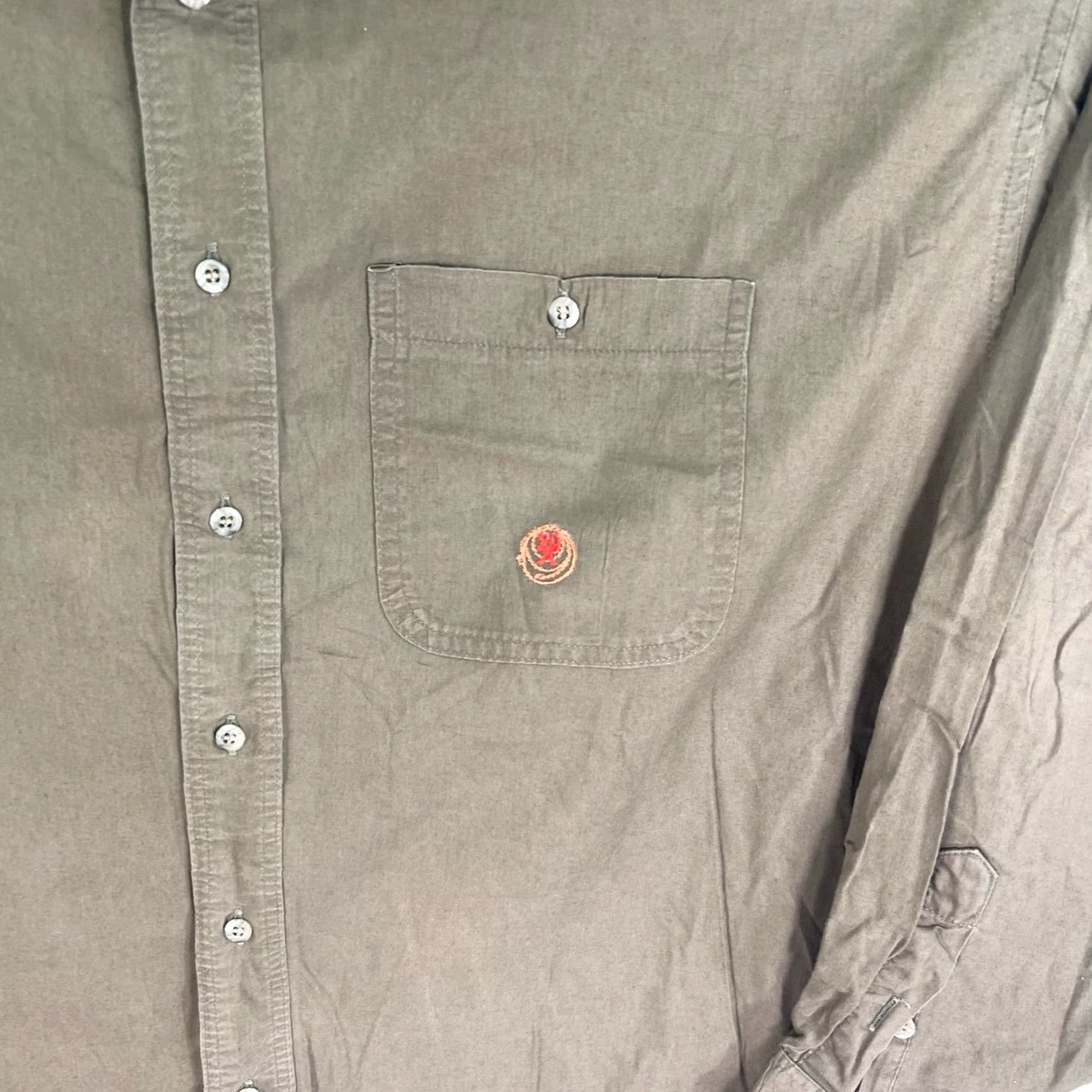 Wrangler Wrangler 20X Shirt Size 18.5 35 Green Long Sleeve Button-Up Pocket Mens Size US XXL / EU 58 / 5 - 4 Thumbnail