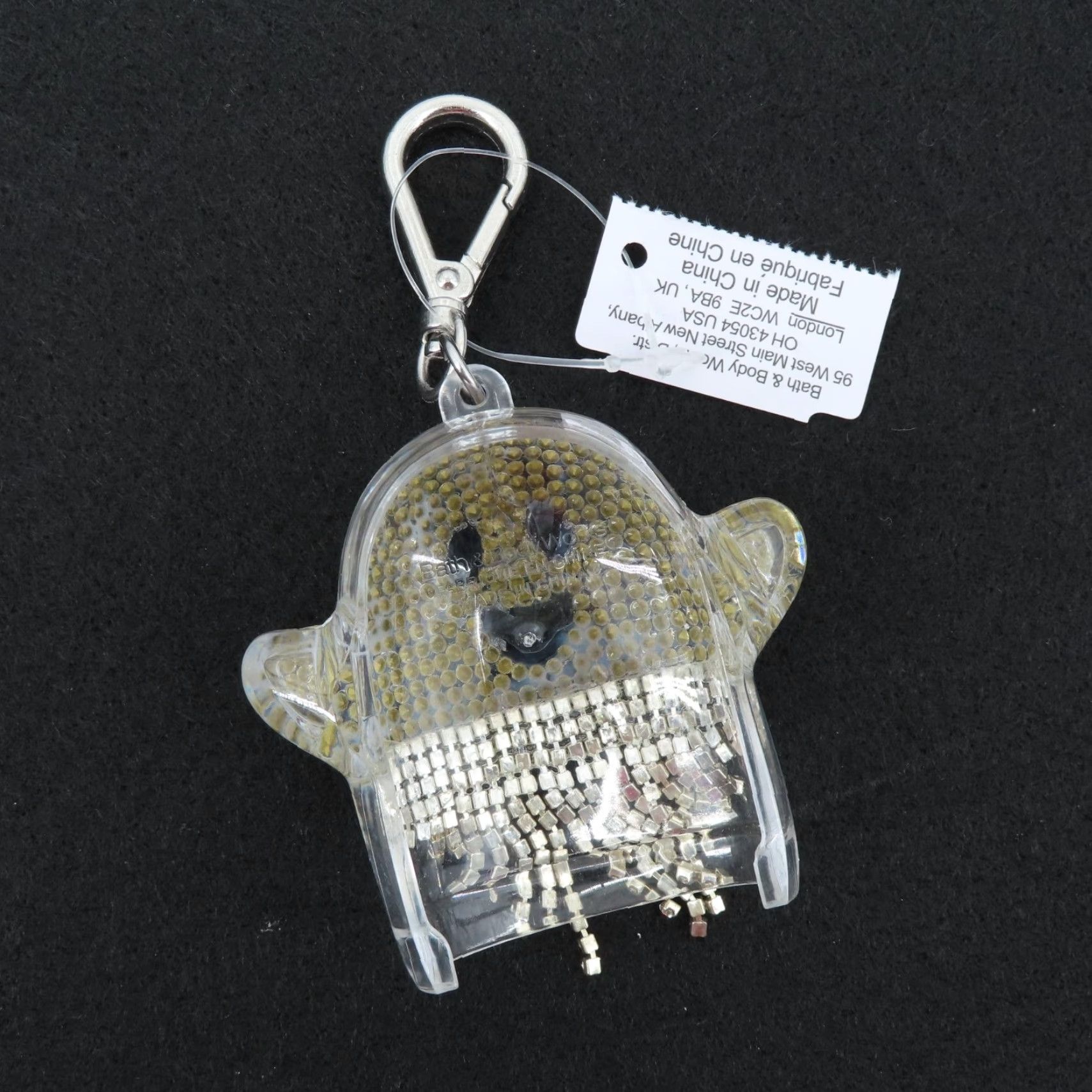 Vintage Bath & Body Works Ghost PocketBac Keychain Clip Rhinestone Bling Silver NEW Halloween Unisex Size ONE SIZE - 5 Thumbnail