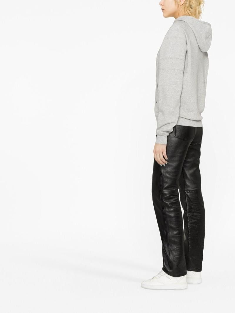 Saint Laurent Paris o1s1wg110425 728319 Hoodie in Grey Size US M / EU 48-50 / 2 - 4 Thumbnail
