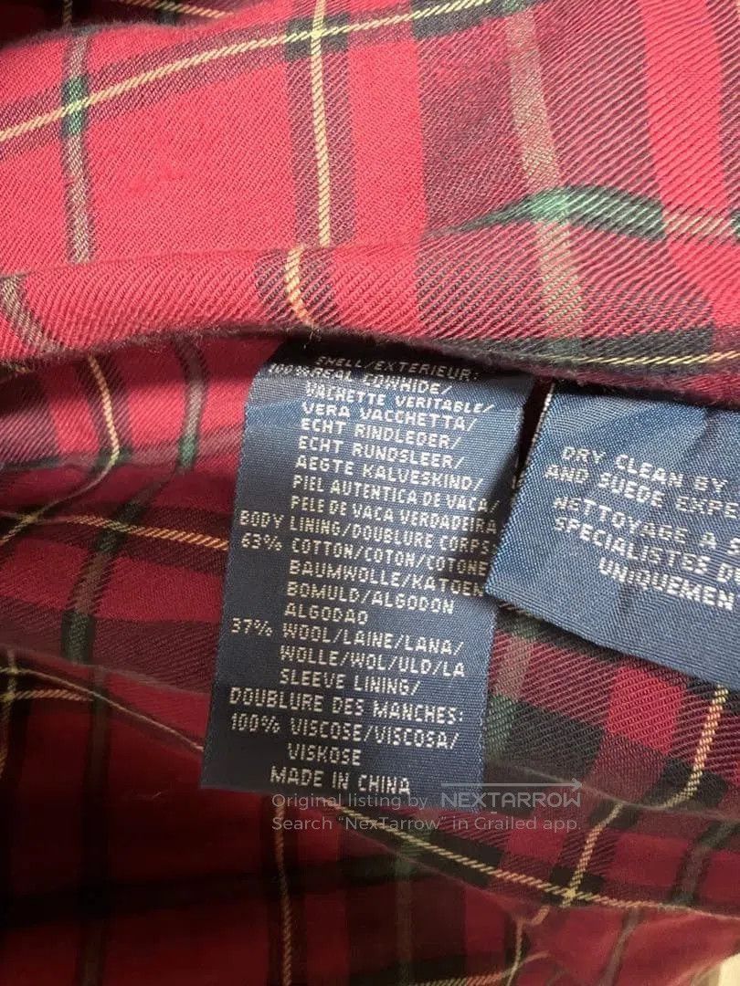 Polo Ralph Lauren Ralph Lauren Distressed Thick Cowhide Jacket. Size US L / EU 52-54 / 3 - 4 Thumbnail
