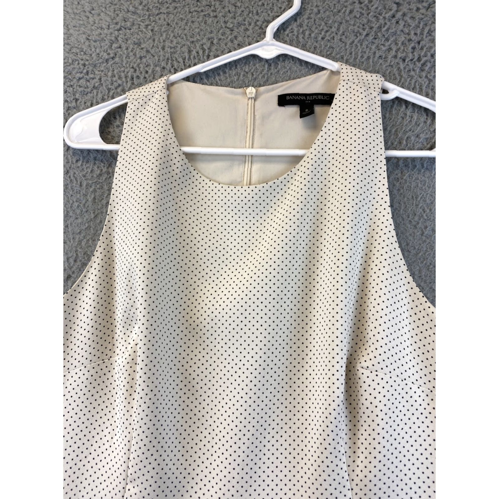 Banana Republic BANANA REPUBLIC Dress Polka Dot Midi Sleeveless Women 8 Multicolor Fit & Flare Casual Workwear Women 8 Size M / US 6-8 / IT 42-44 - 3 Thumbnail