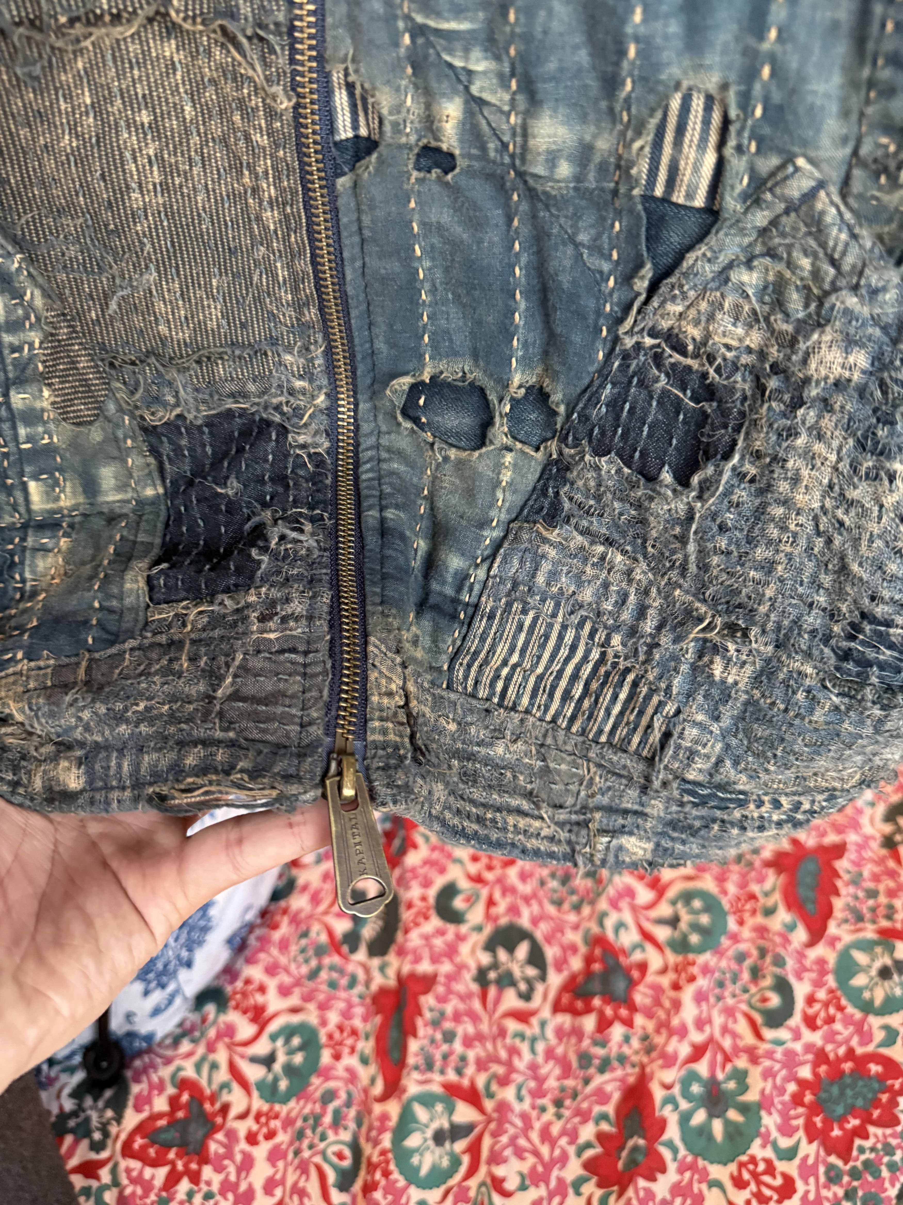 Kapital Kapital Kountry Boro Patchwork Sashiko Denim Jacket Size US M / EU 48-50 / 2 - 3 Thumbnail