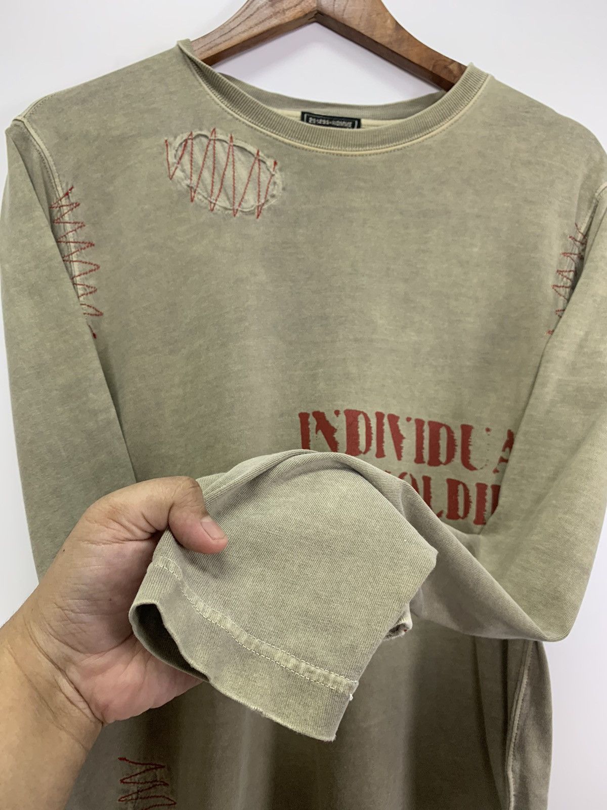 Japanese Brand × Vintage Vintage 291295 Homme Military Issue Sweatshirt Size US S / EU 44-46 / 1 - 8 Thumbnail
