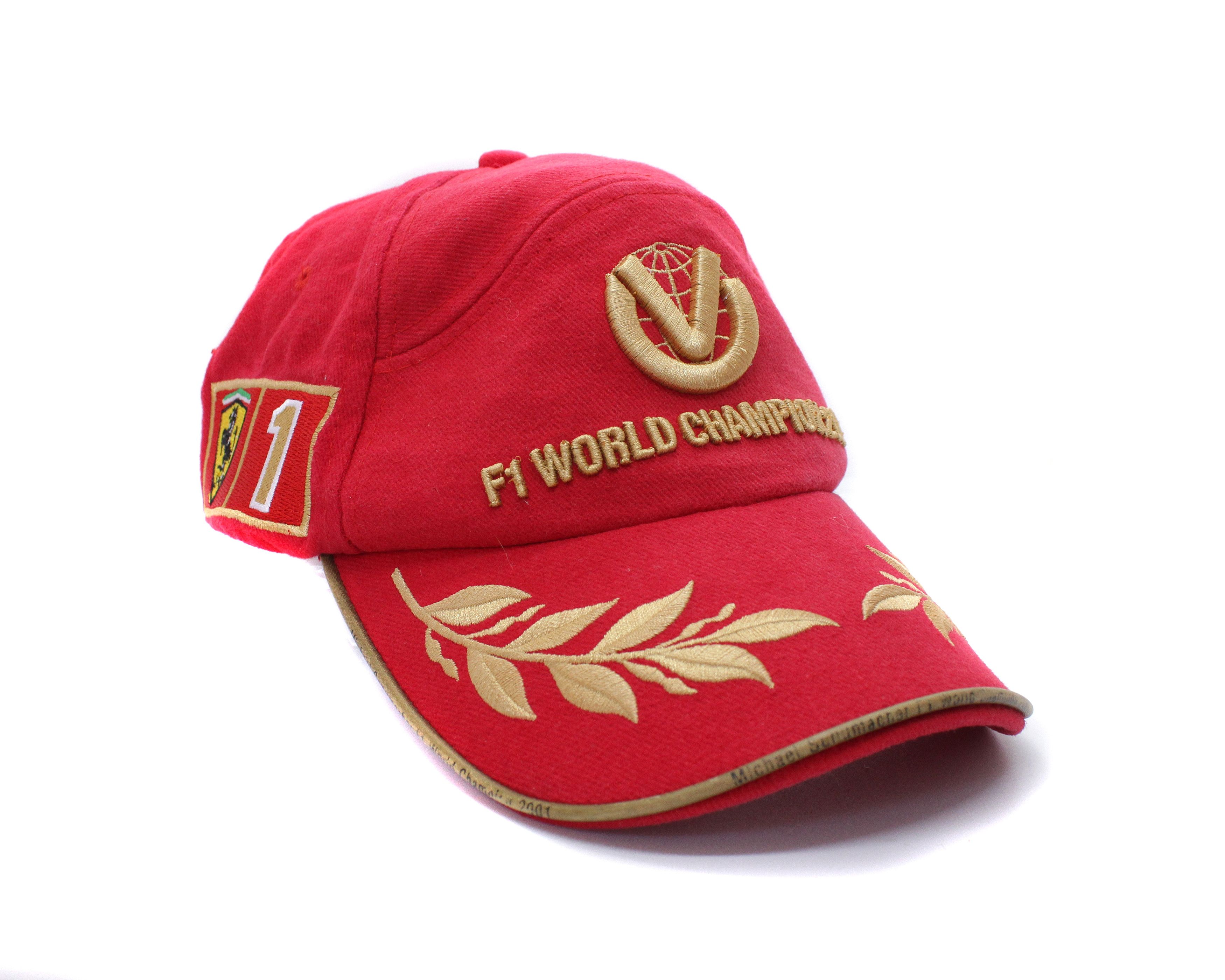 Ferrari 2001 Michael Schumacher Logo F1 Cap Size ONE SIZE - 1 Thumbnail