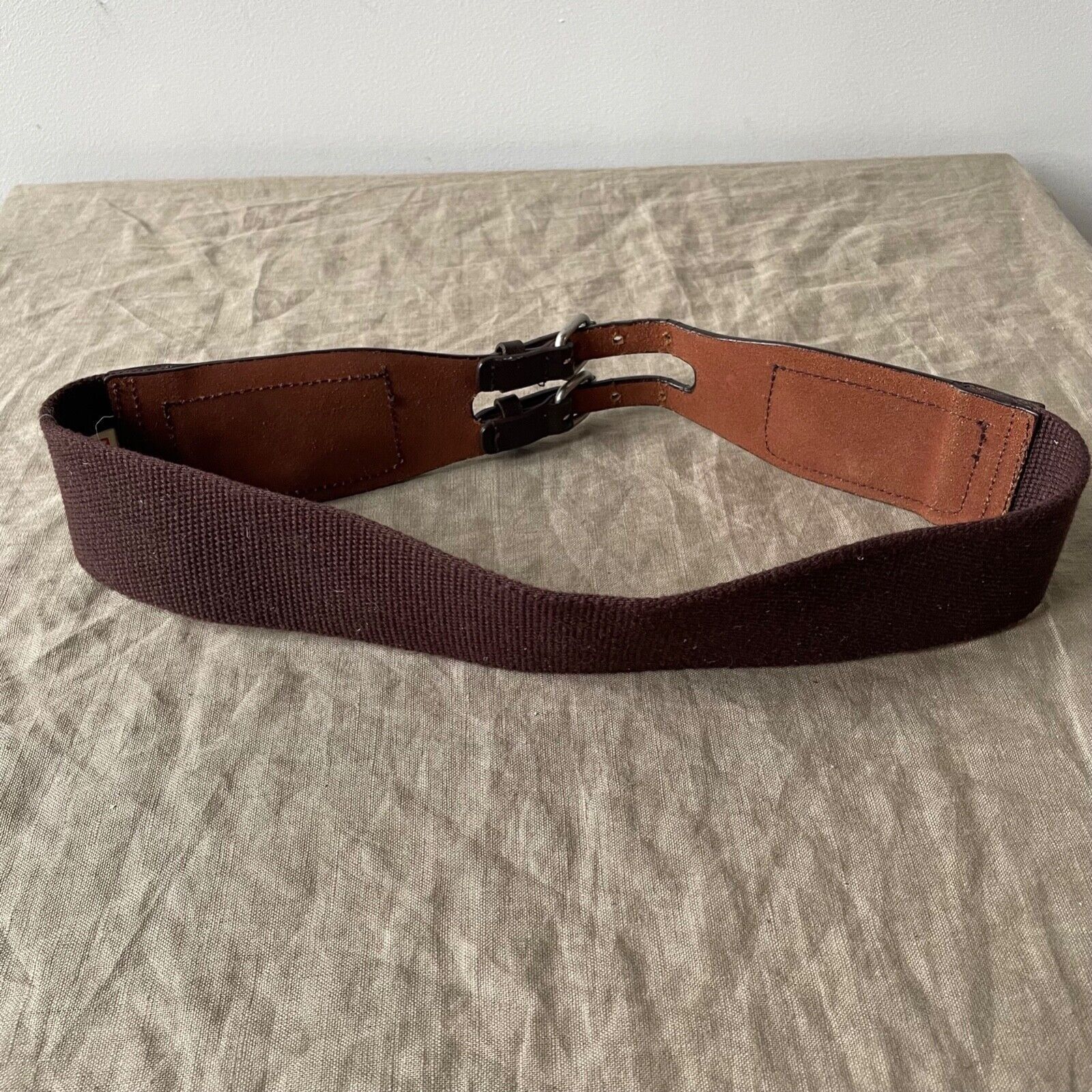 Levi's Levi's Y2K Vintage Archive Leather Cotton Wide Belt Size ONE SIZE - 3 Thumbnail