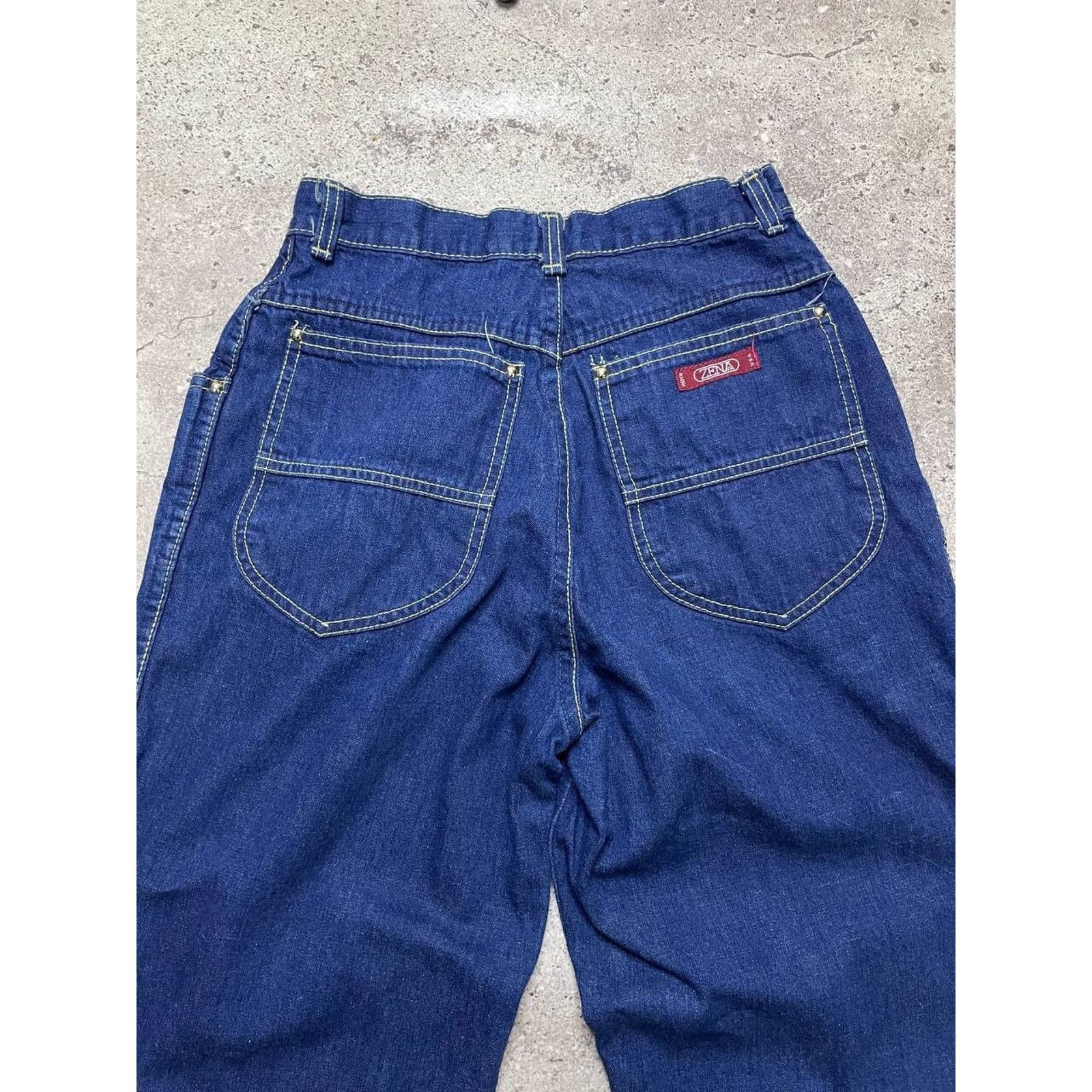 Vintage Vintage Zena High Waist Tapered Leg Jeans S Dark Wash Denim Size 26" / US 2 / IT 38 - 8 Thumbnail