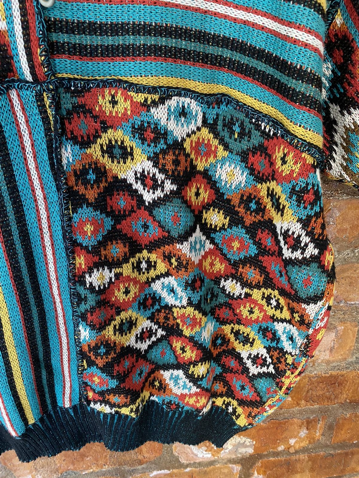 Yoshiyuki Konishi 1980sYoshiyuki Konishi FICCE iconic patchwork knit Size US L / EU 52-54 / 3 - 13 Thumbnail