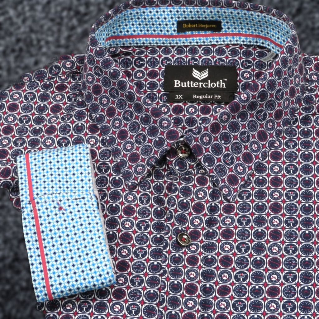 Vintage Buttercloth Shirt Men XXXL City Collection Watches Timepiece Flex Buttercloth Shirt Men XXXL City Collection Watches Timepiece Flex Buttercloth Size US XXL / EU 58 / 5 - 1 Thumbnail