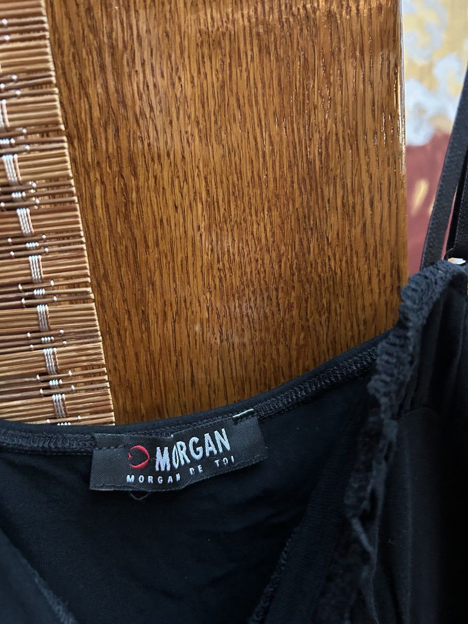 Morgan De Toi Y2K Morgan de Toi Black Camisole Rhinestone Hearst Top XS Size XS / US 0-2 / IT 36-38 - 5 Thumbnail