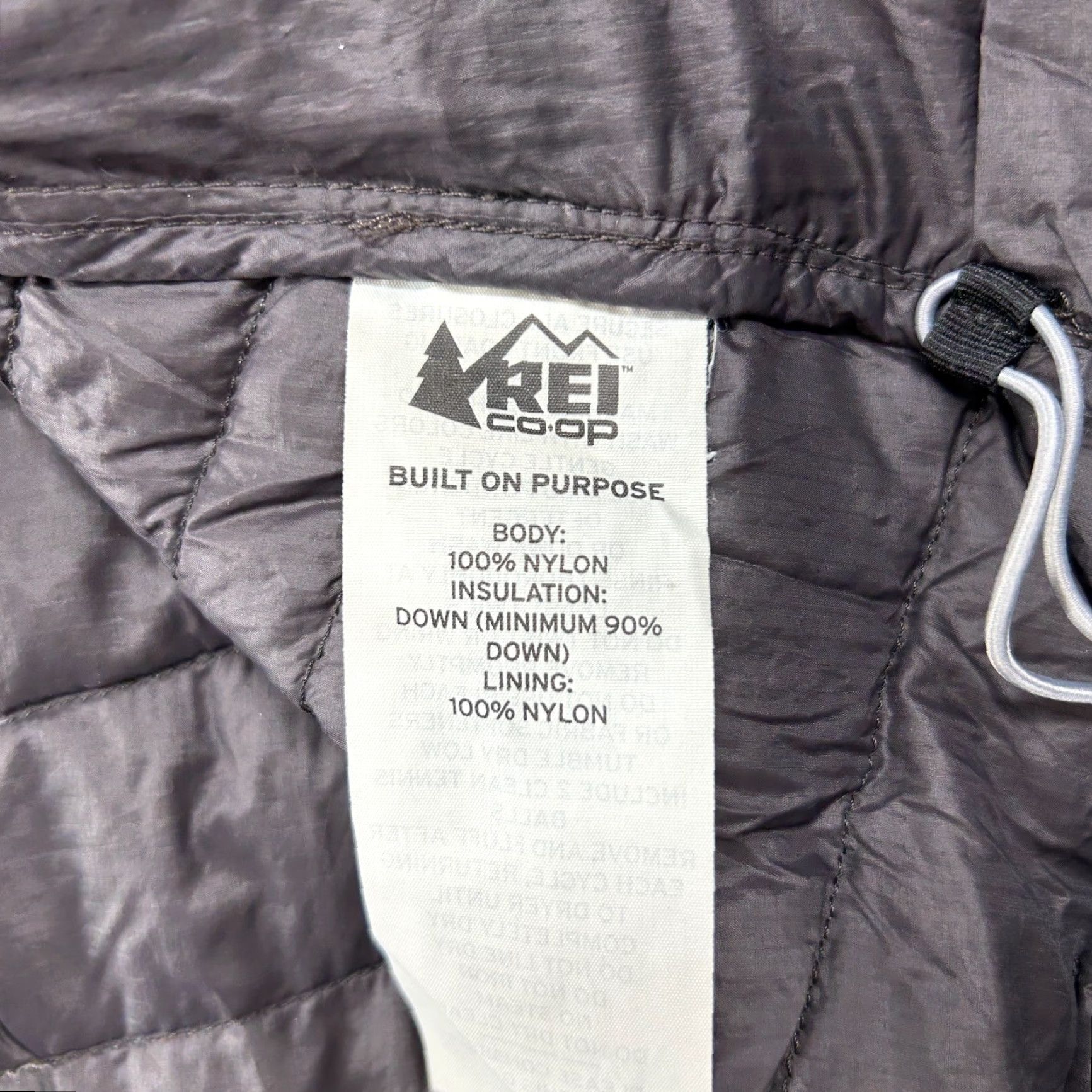 Vintage REI Co Op Jacket Womens M Black Puffer Down Full Zip Quilted Logo Mid-Length Long Sleeve Regular Outdoor Jacket Size M / US 6-8 / IT 42-44 - 7 Thumbnail
