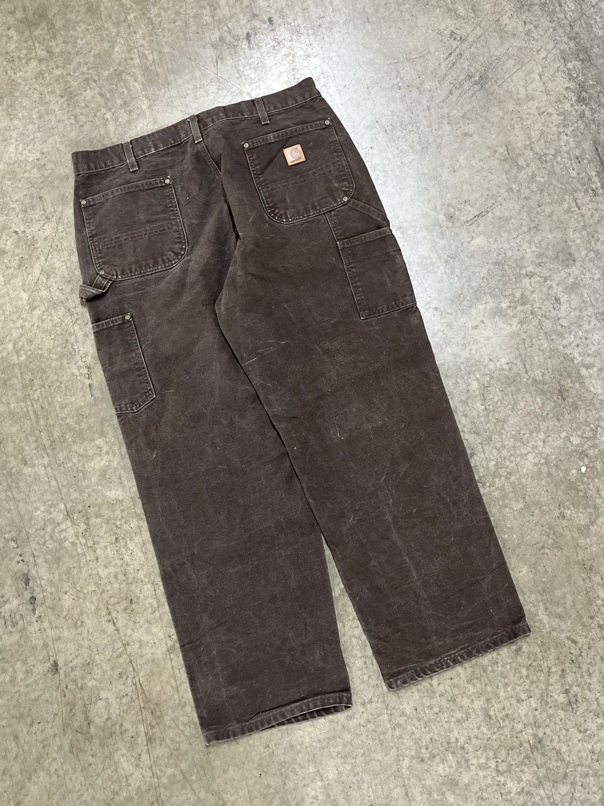 Carhartt Carhartt double knees mocha brown streetwear hype rare baggy Size US 36 / EU 52 - 5 Thumbnail