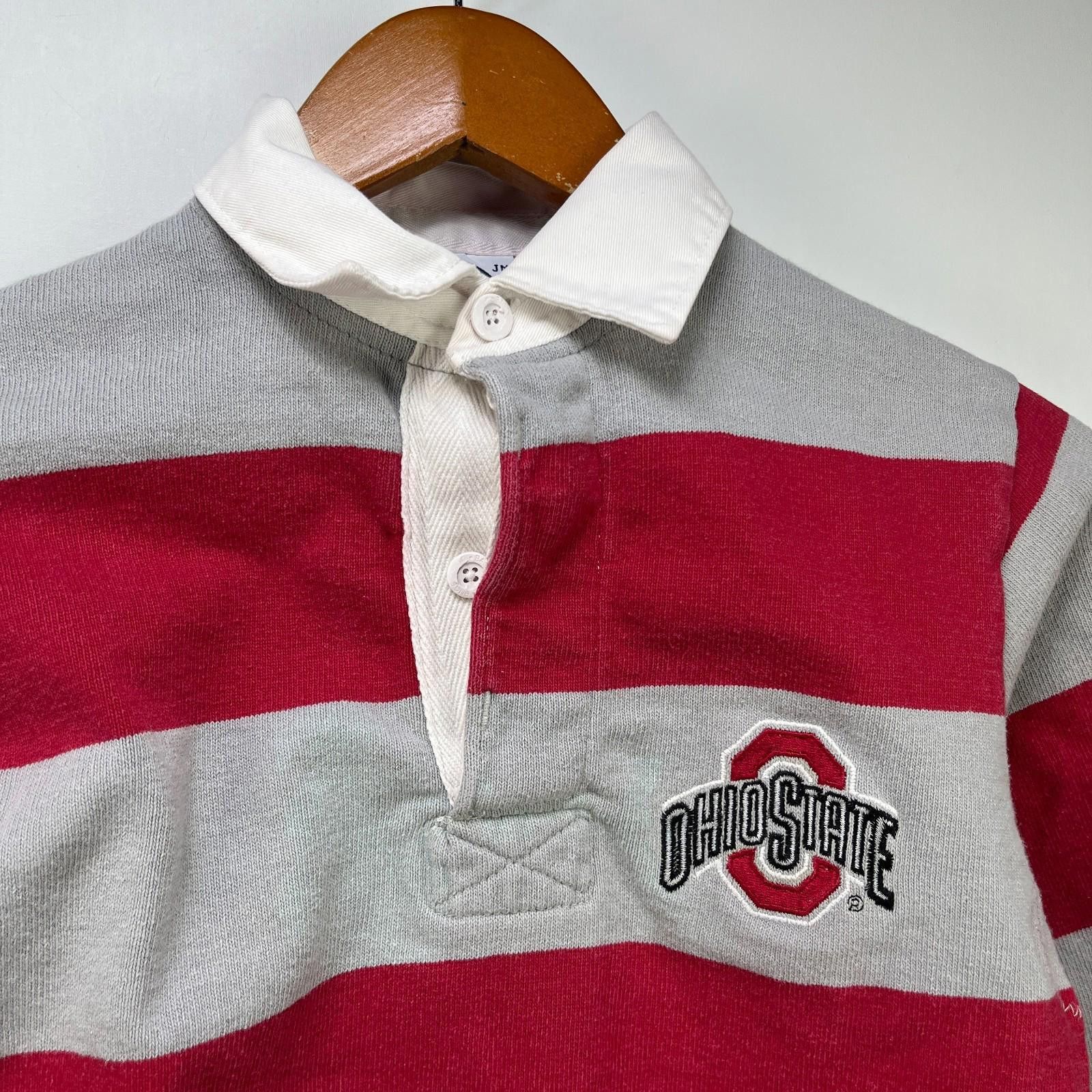 Fruit Of The Loom Vintage 90s Ohio State Buckeyes Rugby Shirt Youth Medium Size ONE SIZE - 2 Thumbnail