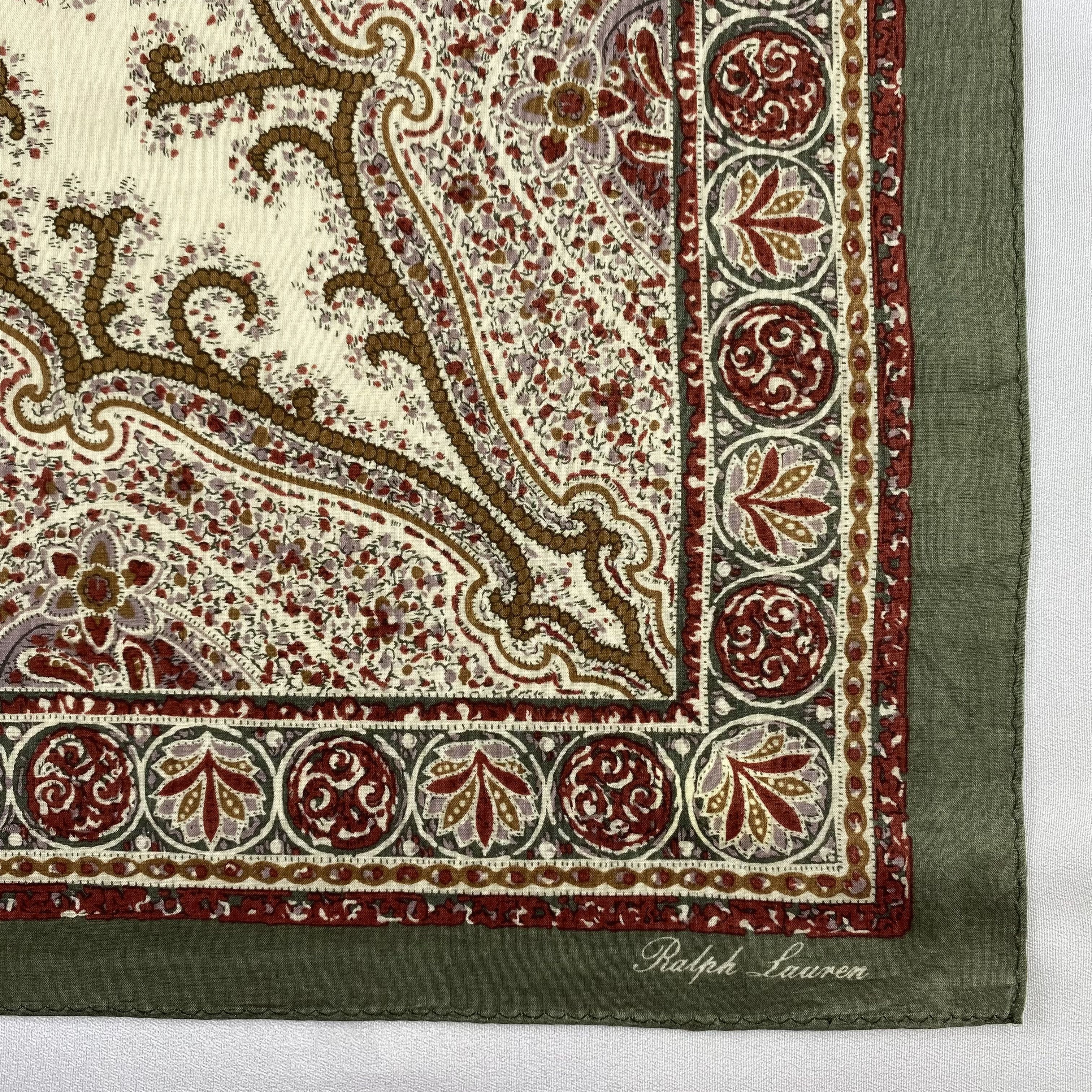 Ralph Lauren × Vintage Ralph Lauren Handkerchief / Neckerchief / Bandana-P1529 Size ONE SIZE - 3 Thumbnail