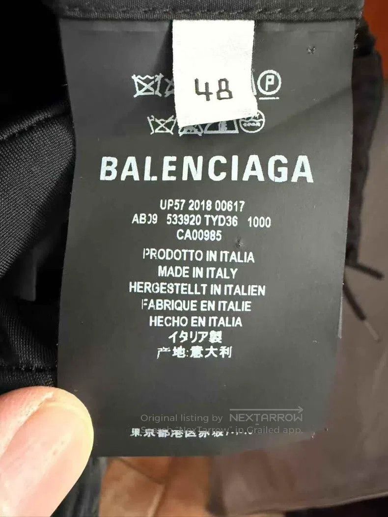 Balenciaga Balenciaga Black Cola Wave Logo Waterproof Jacket Size US M / EU 48-50 / 2 - 5 Thumbnail