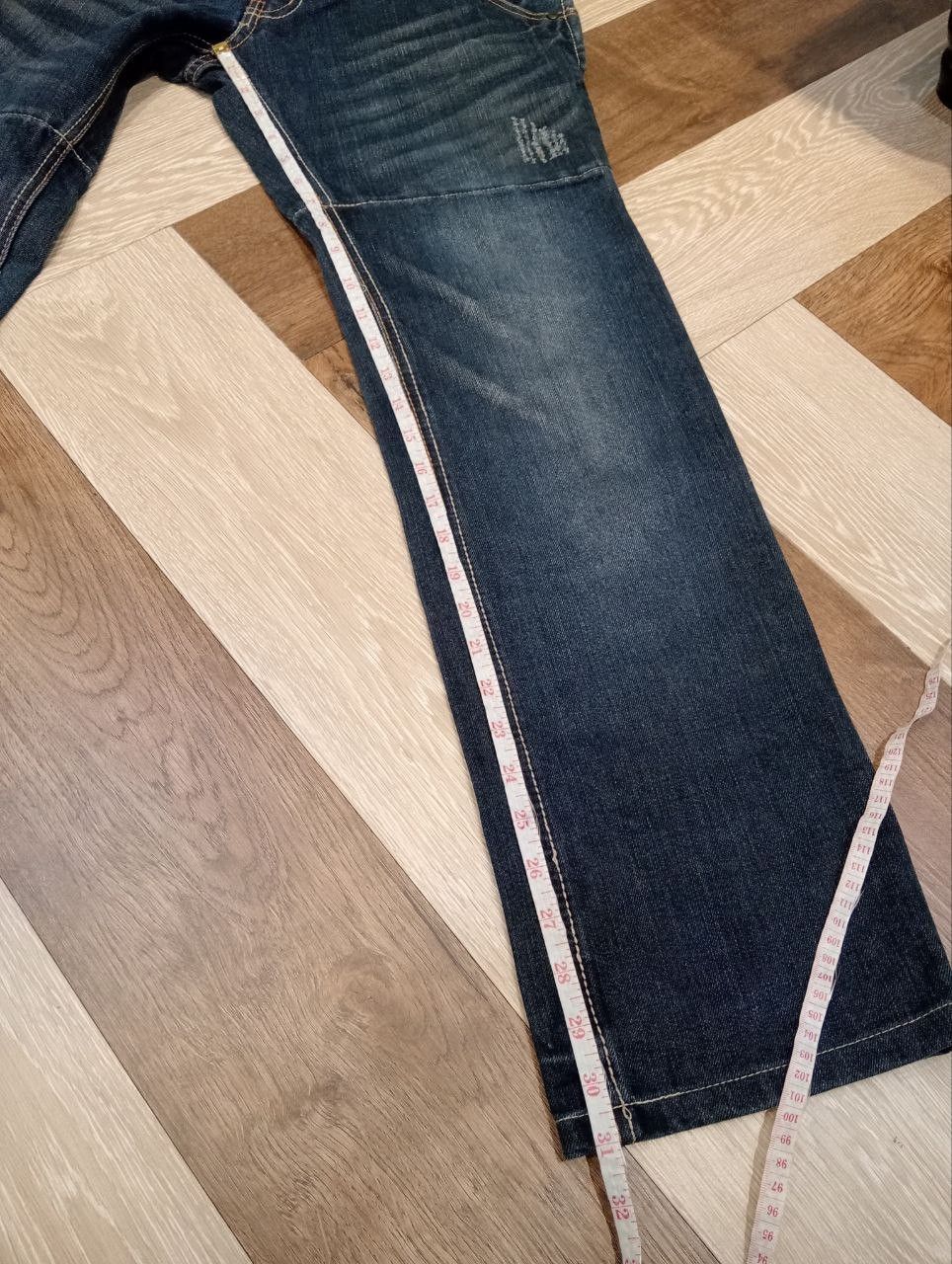 Japanese Brand JAPANESE DOUBLE WAIST BLUE DENIM PANTS Size US 33 - 17 Thumbnail