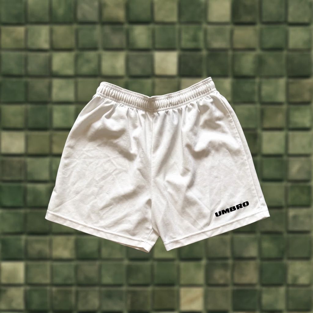 Umbro VINTAGE Umbro Football Shorts Training Athletic Soccer White Mens sz M 90s Size US 31 - 1 Thumbnail