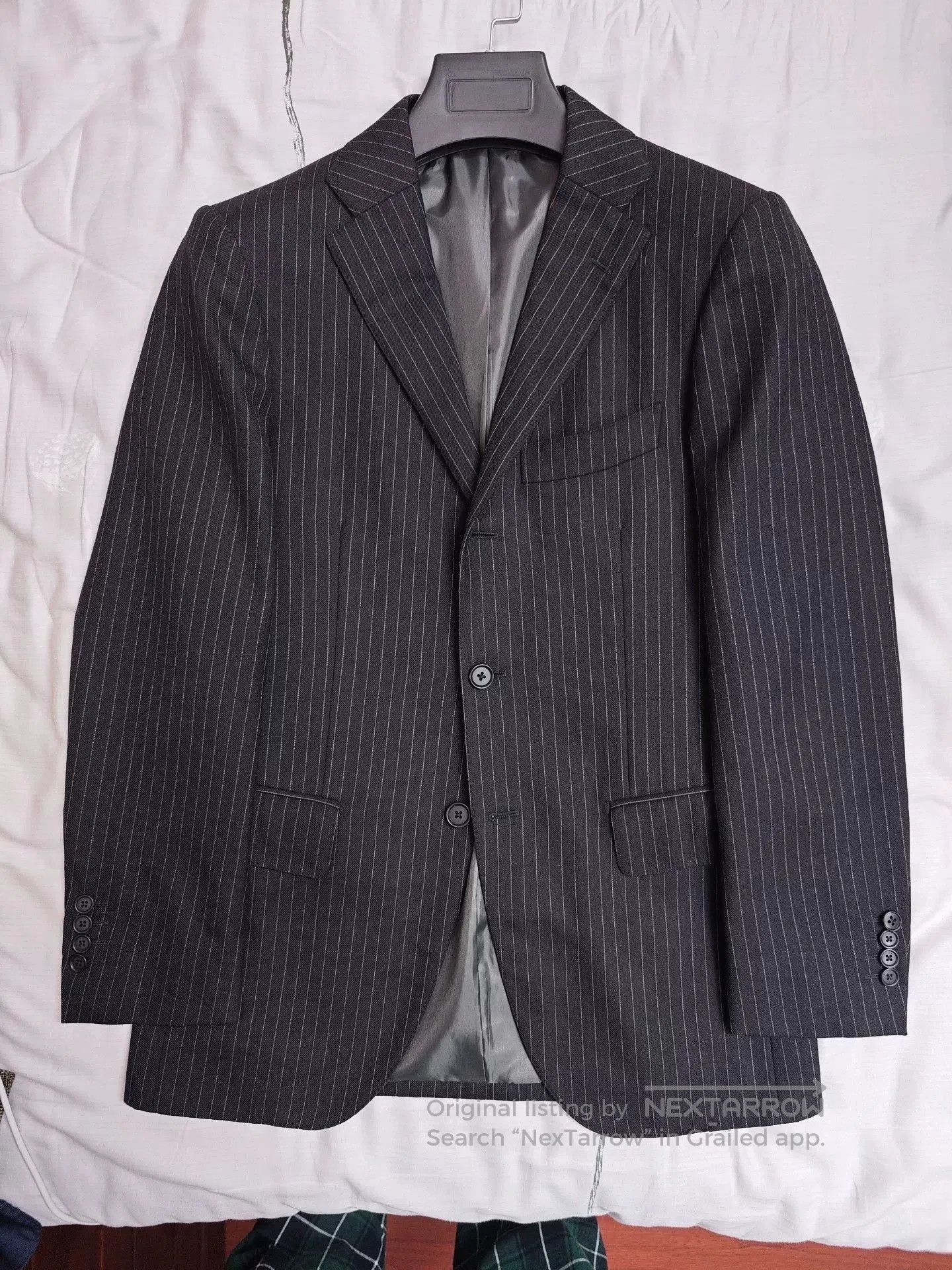 Ring Jacket Japanese Wool and Linen Suit Set. Size US S / EU 44-46 / 1 - 4 Thumbnail