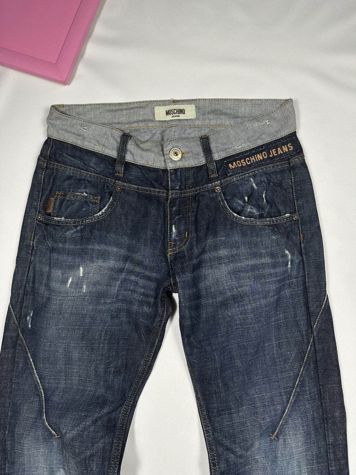 Moschino Moschino Denims Jeans Pants Denim Vintage Logo Distressed Size US 34 / EU 50 - 8 Thumbnail