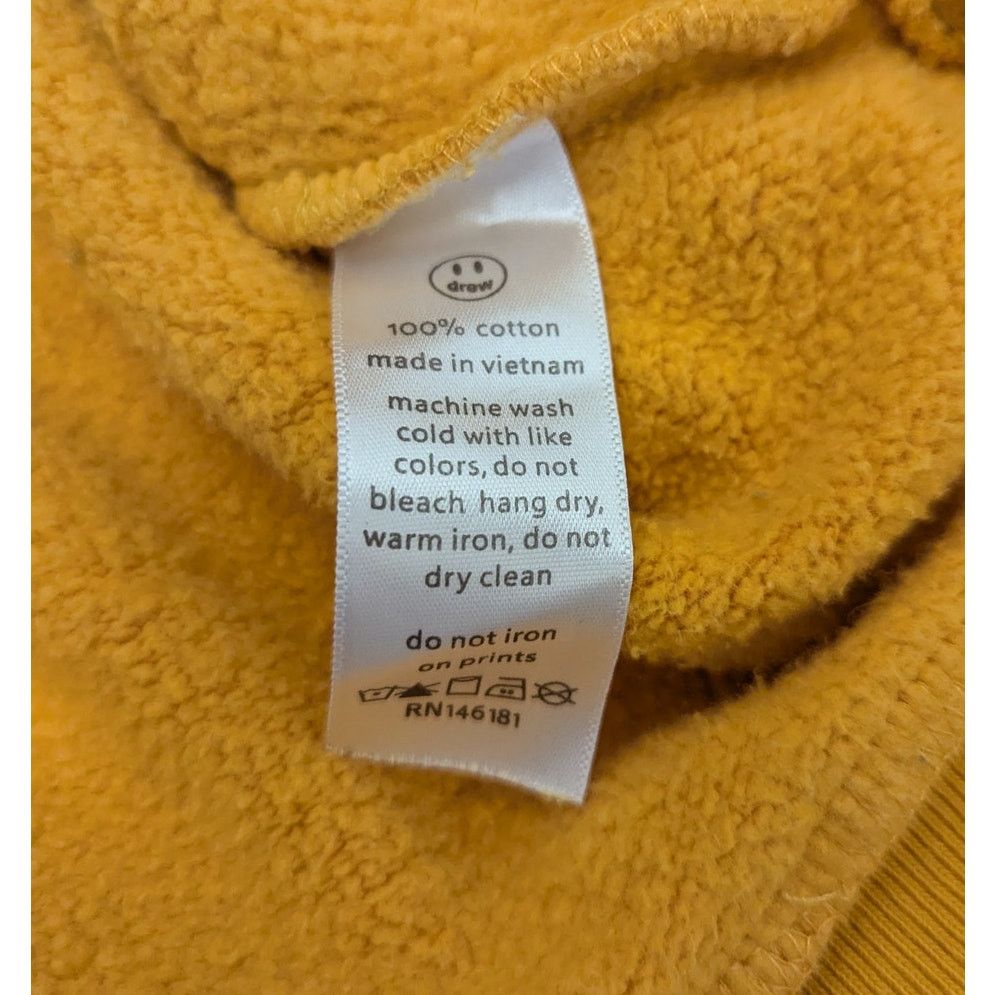 Drew House × Justin Bieber Drew House Justin Bieber essential logo yellow hoodie Size US S / EU 44-46 / 1 - 4 Thumbnail