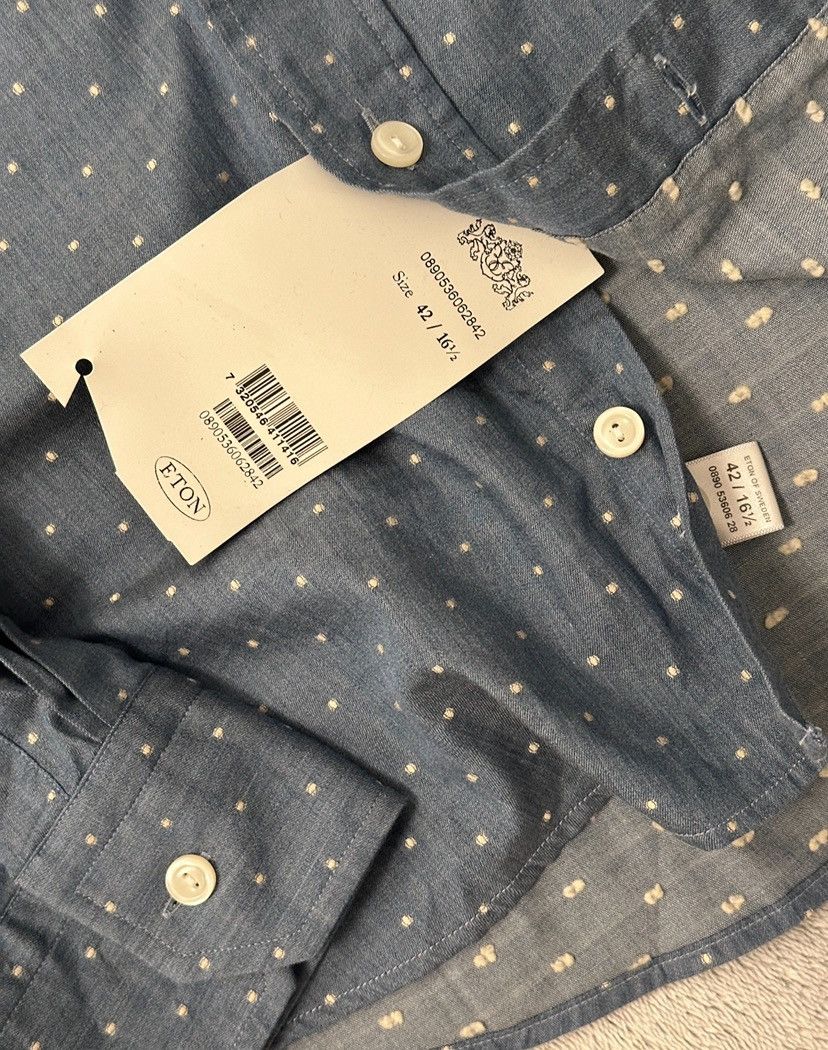 Eton BRAND NEW Eton pin dot button down shirt Size US L / EU 52-54 / 3 - 4 Thumbnail