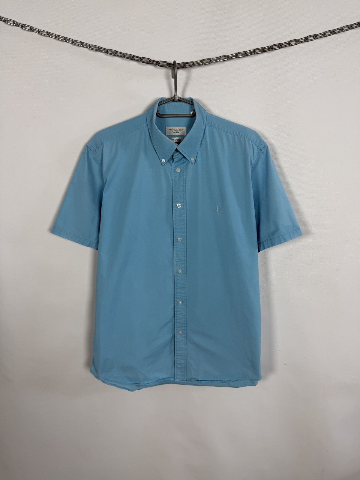 Yves Saint Laurent Vintage Yves Saint Laurent Vintage Short Sleeve Shirt Size L Size US L / EU 52-54 / 3 - 1 Thumbnail