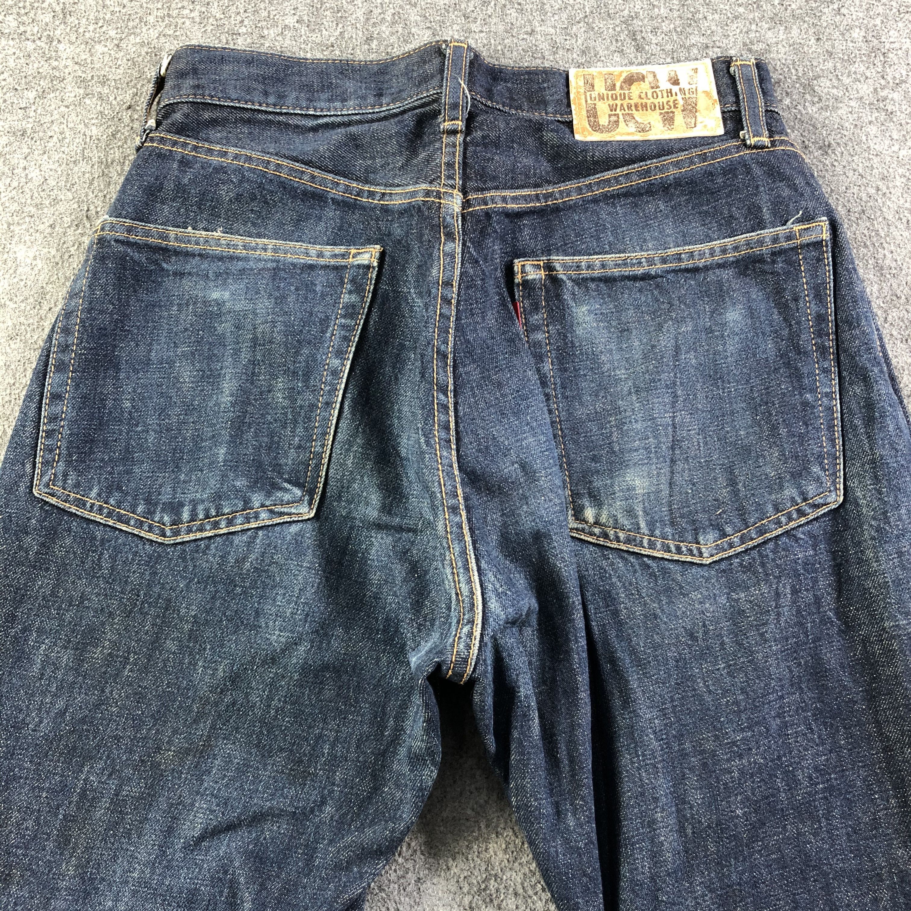 Japanese Brand Vintage Uniqlo Jeans Redline Denim -J2765 Size US 28 / EU 44 - 4 Thumbnail