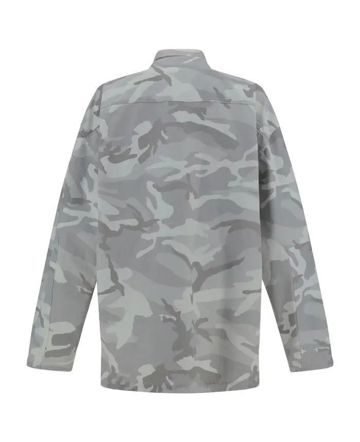 Balenciaga o1la1rc1a0226 Cargo Shirt In Light Grey Size US XS / EU 42 / 0 - 2 Thumbnail