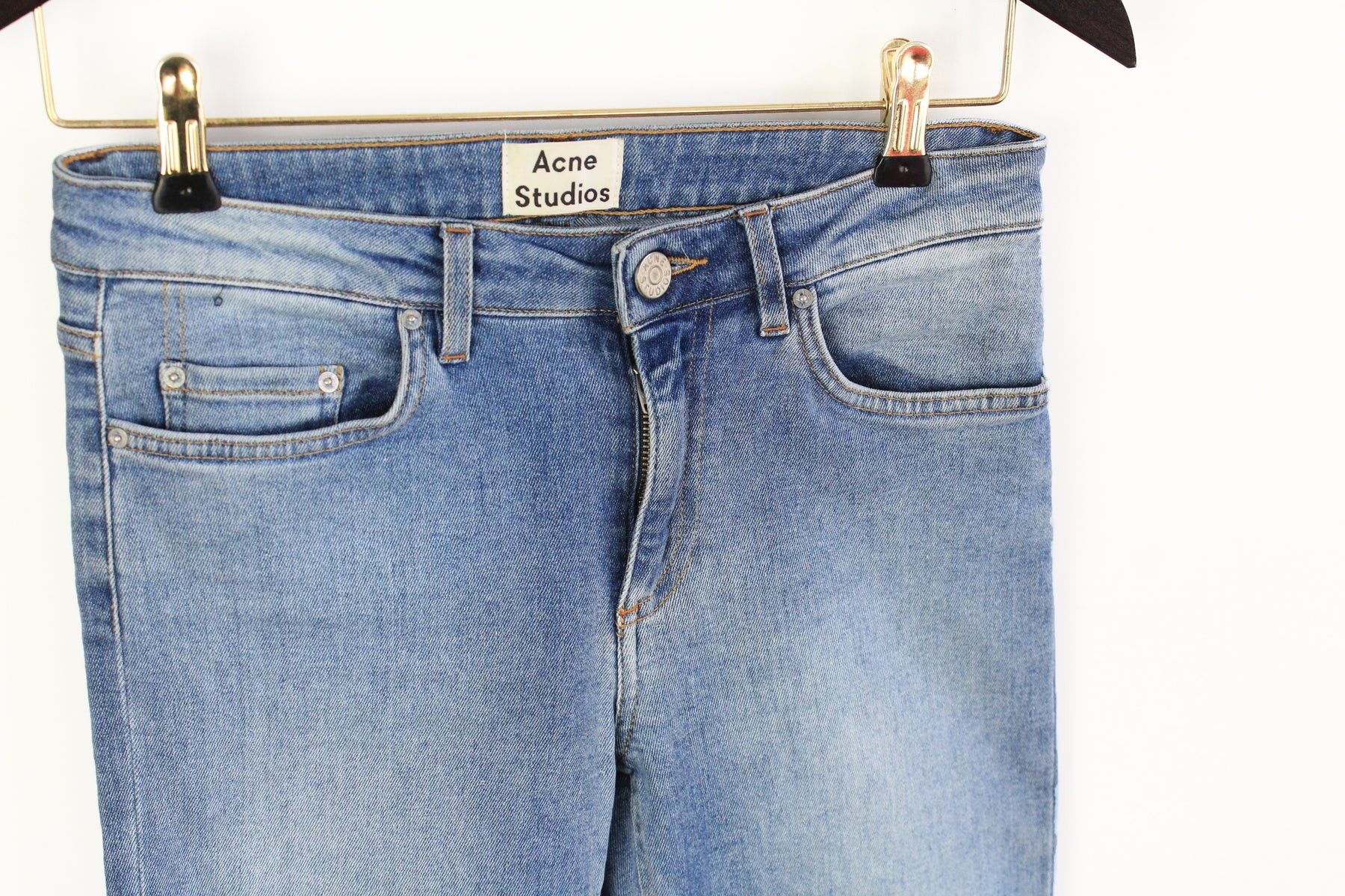 Acne Studios Acne Studios Skin 5 Lt Usd Blu Jeans Women's 27/32 Size 27" / US 4 / IT 40 - 3 Thumbnail