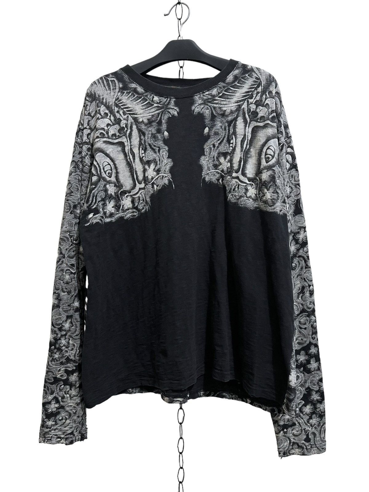 If Six Was Nine × Japanese Brand Vintage satori art sukajan koi long slevee tee Size US XL / EU 56 / 4 - 2 Thumbnail