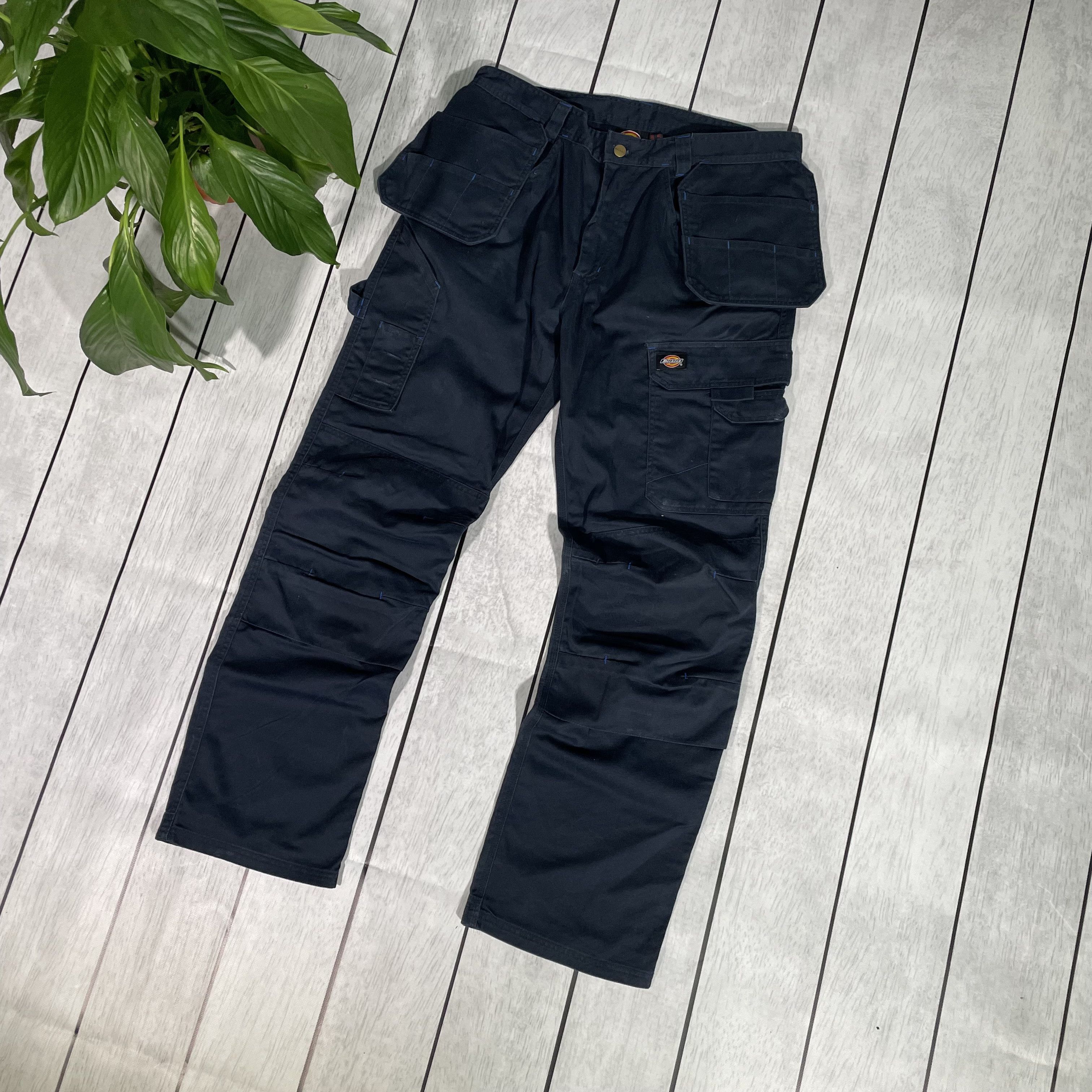 Dickies Dickies multipocket Work Pants – Navy/Black Canvas | W38 L34 Size US 38 / EU 54 - 2 Thumbnail